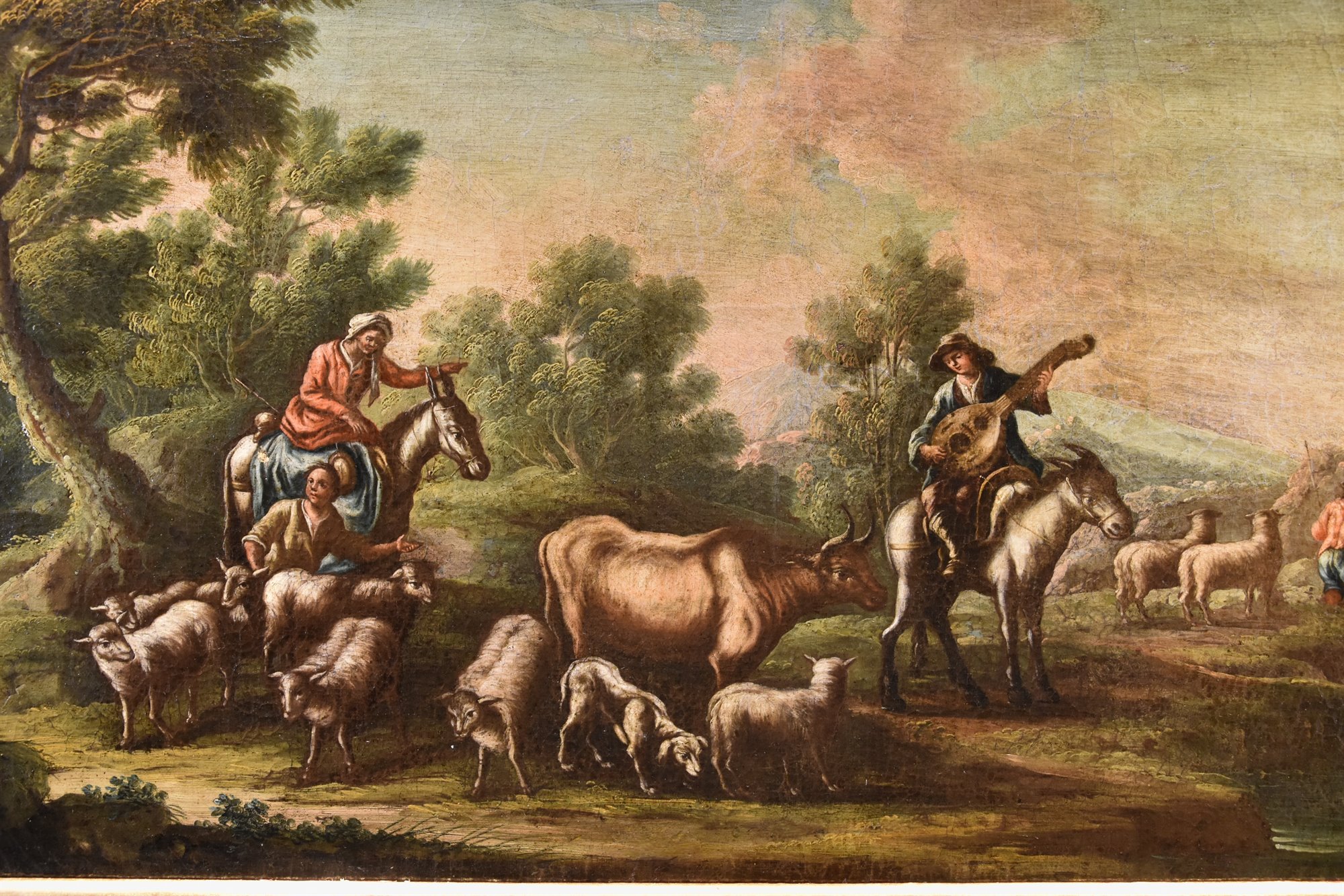 Paesaggio con idillio pastorale
