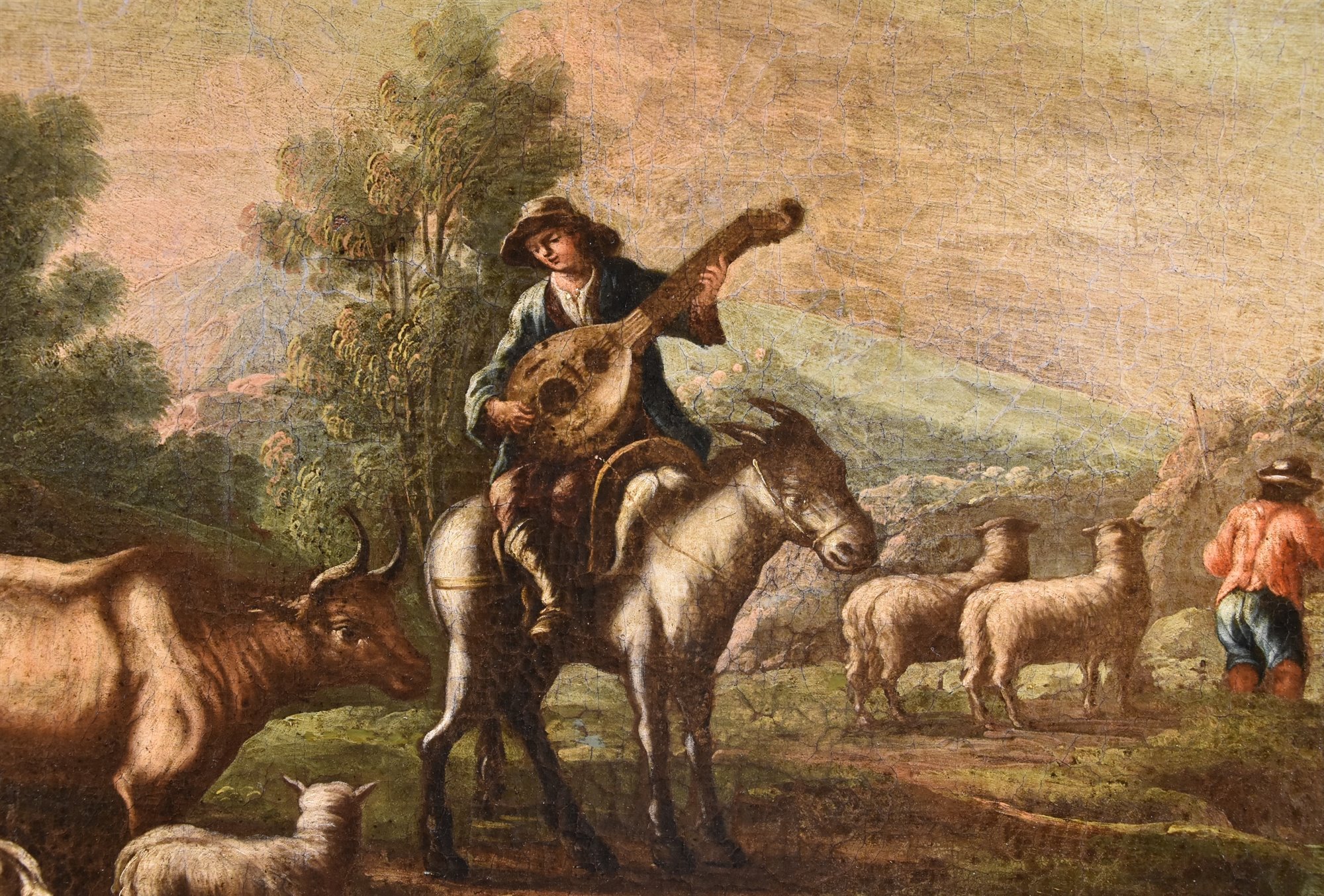 Paesaggio con idillio pastorale
