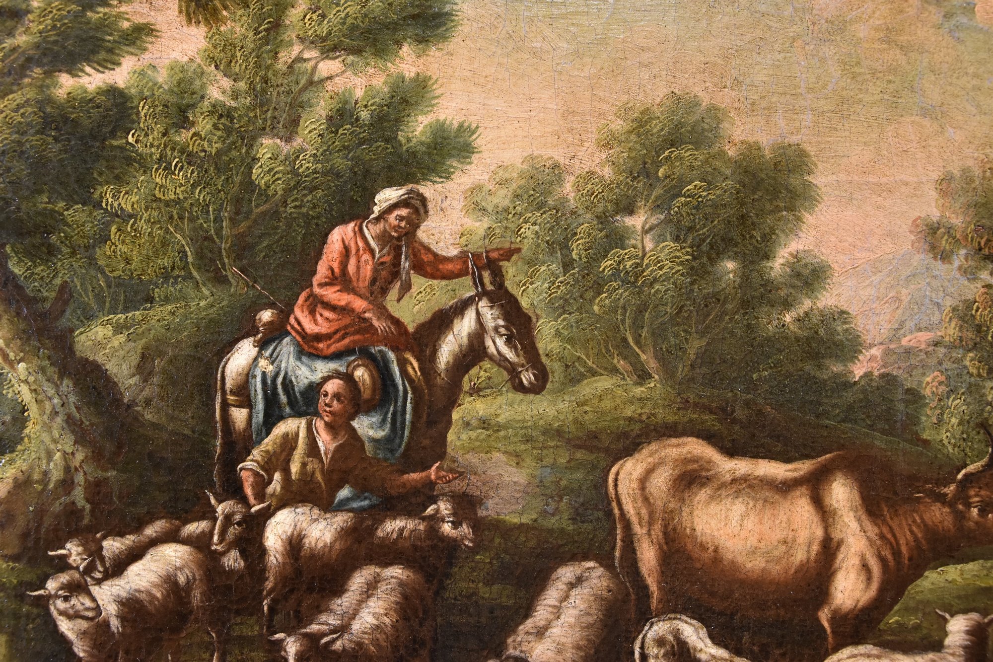 Paesaggio con idillio pastorale