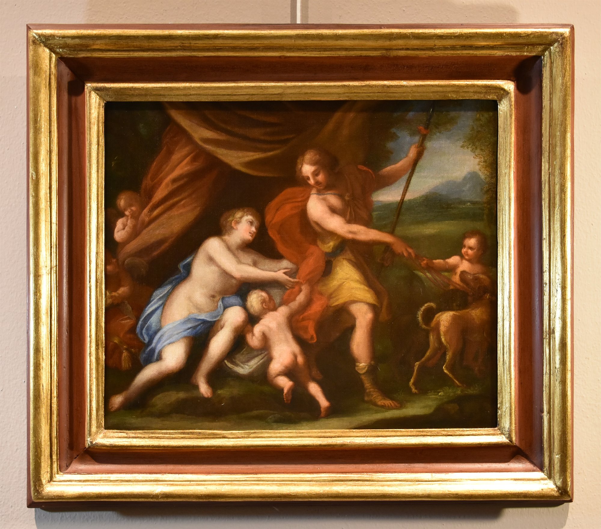 Venere con Adone e Cupido