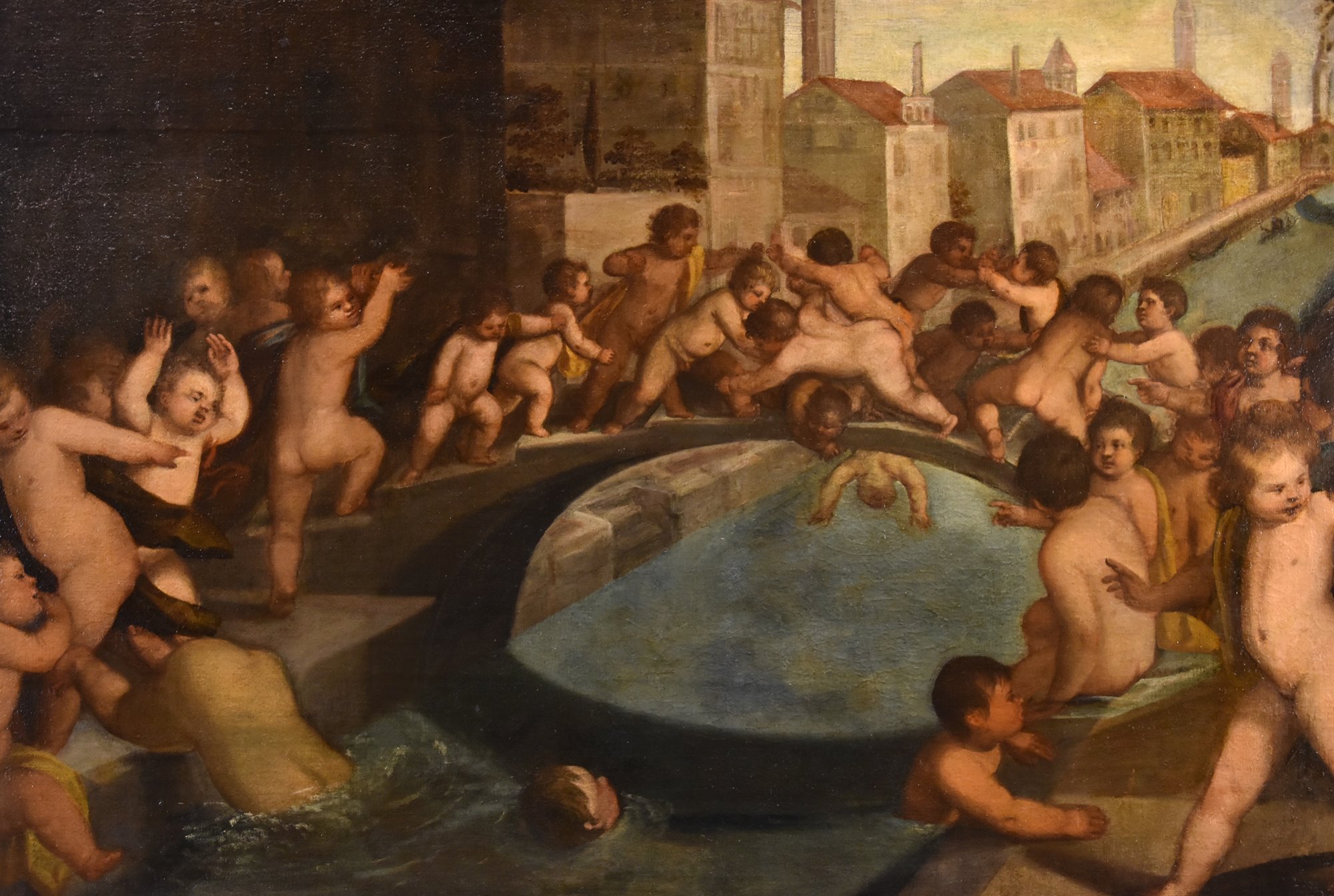 Lotta di putti sul ponte dei Pugni a Venezia