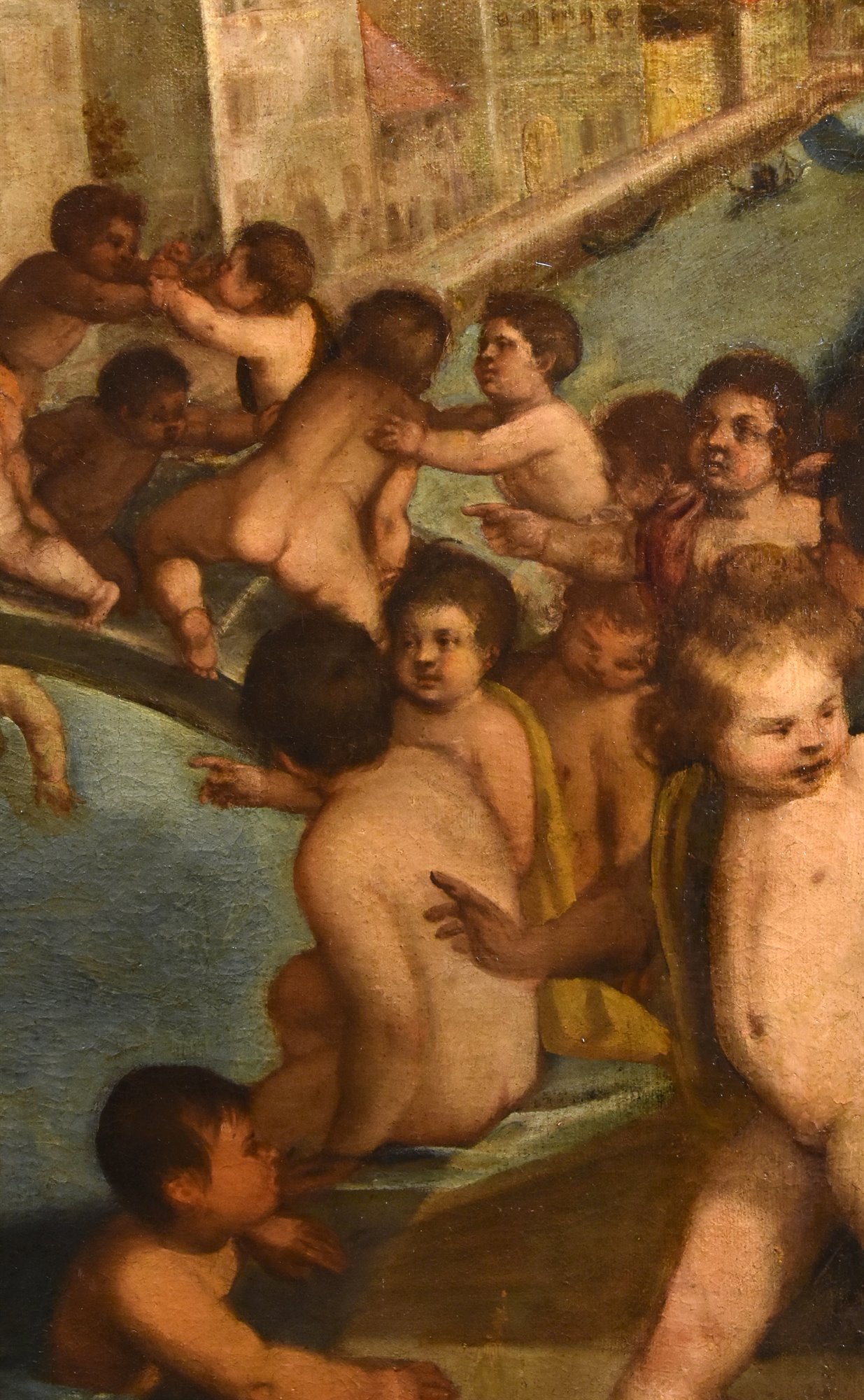 Lotta di putti sul ponte dei Pugni a Venezia