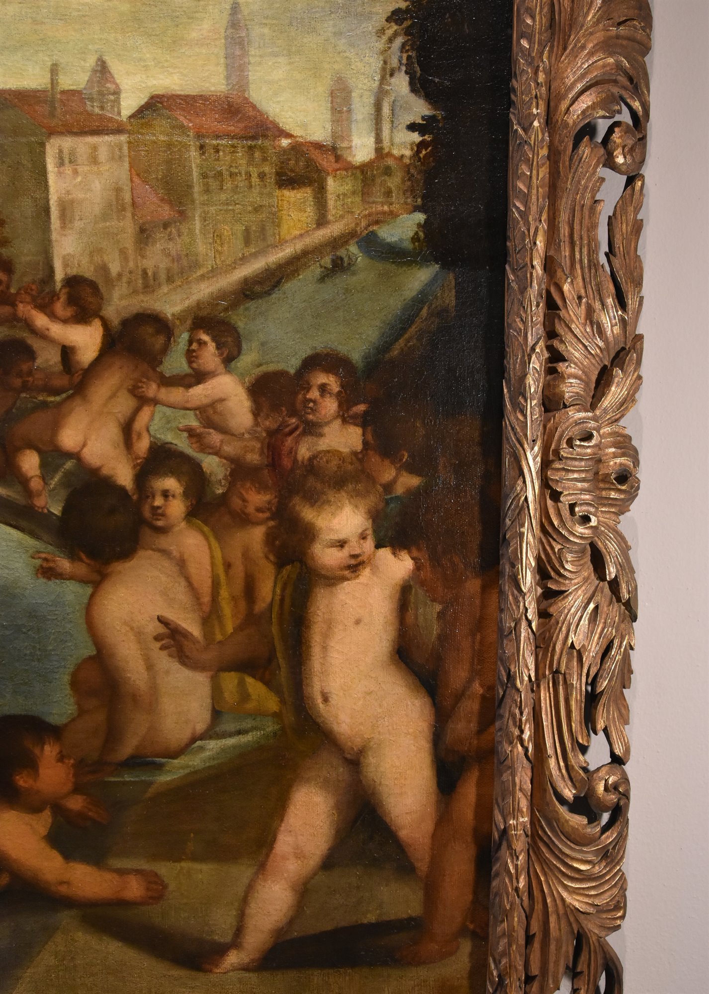 Lotta di putti sul ponte dei Pugni a Venezia