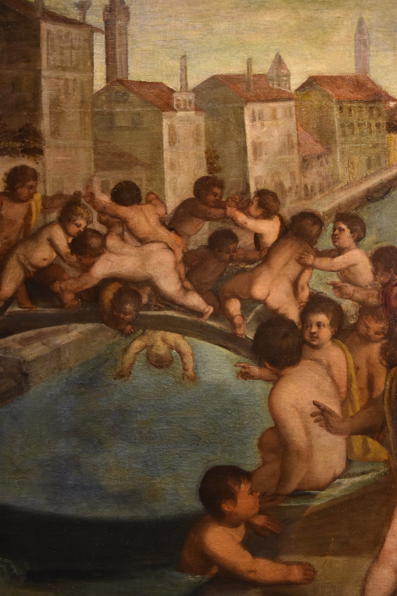 Lotta di putti sul ponte dei Pugni a Venezia