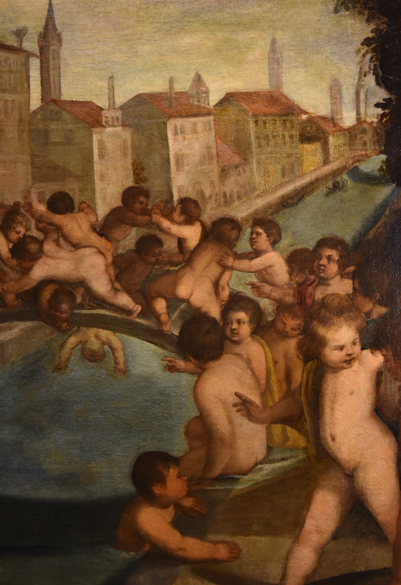 Lotta di putti sul ponte dei Pugni a Venezia