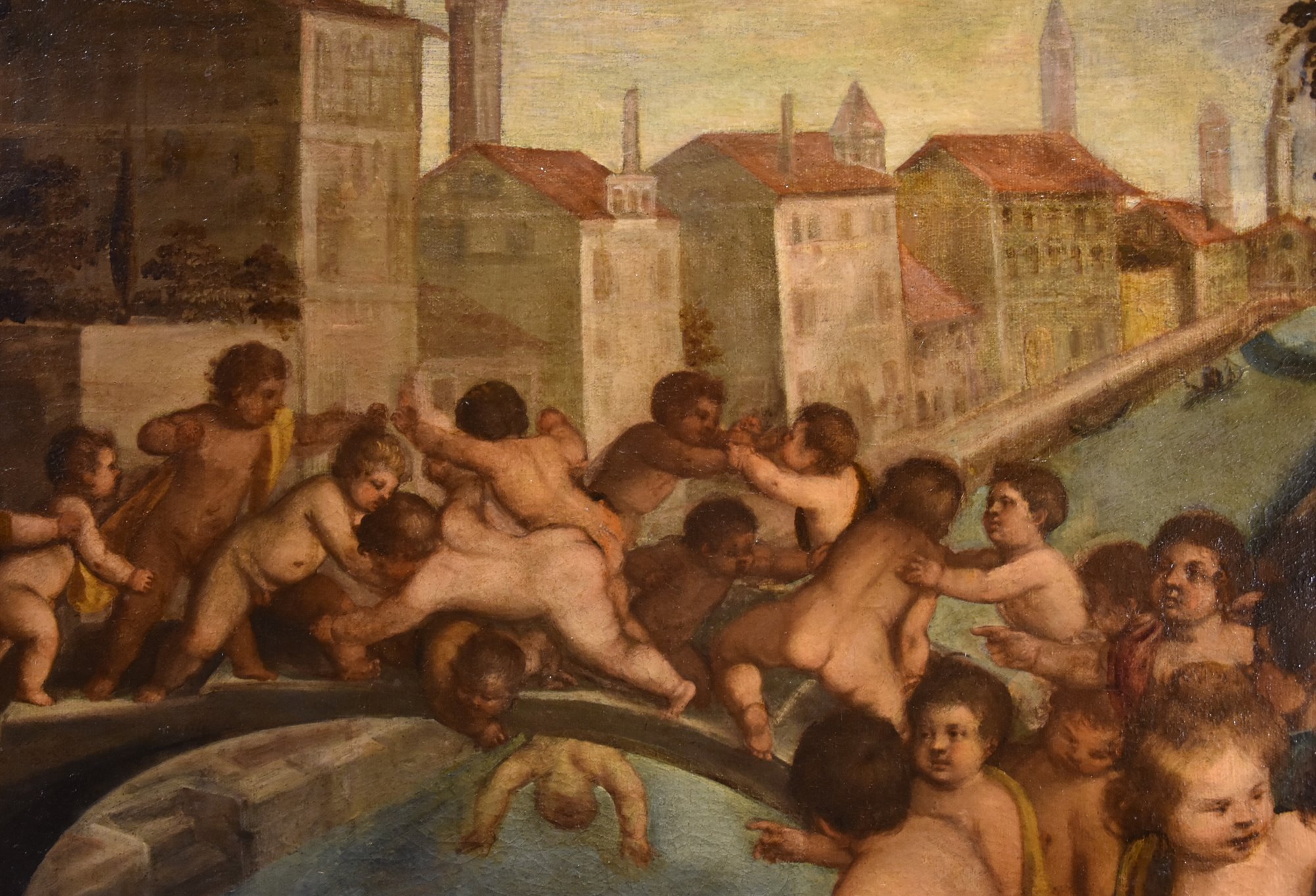 Lotta di putti sul ponte dei Pugni a Venezia