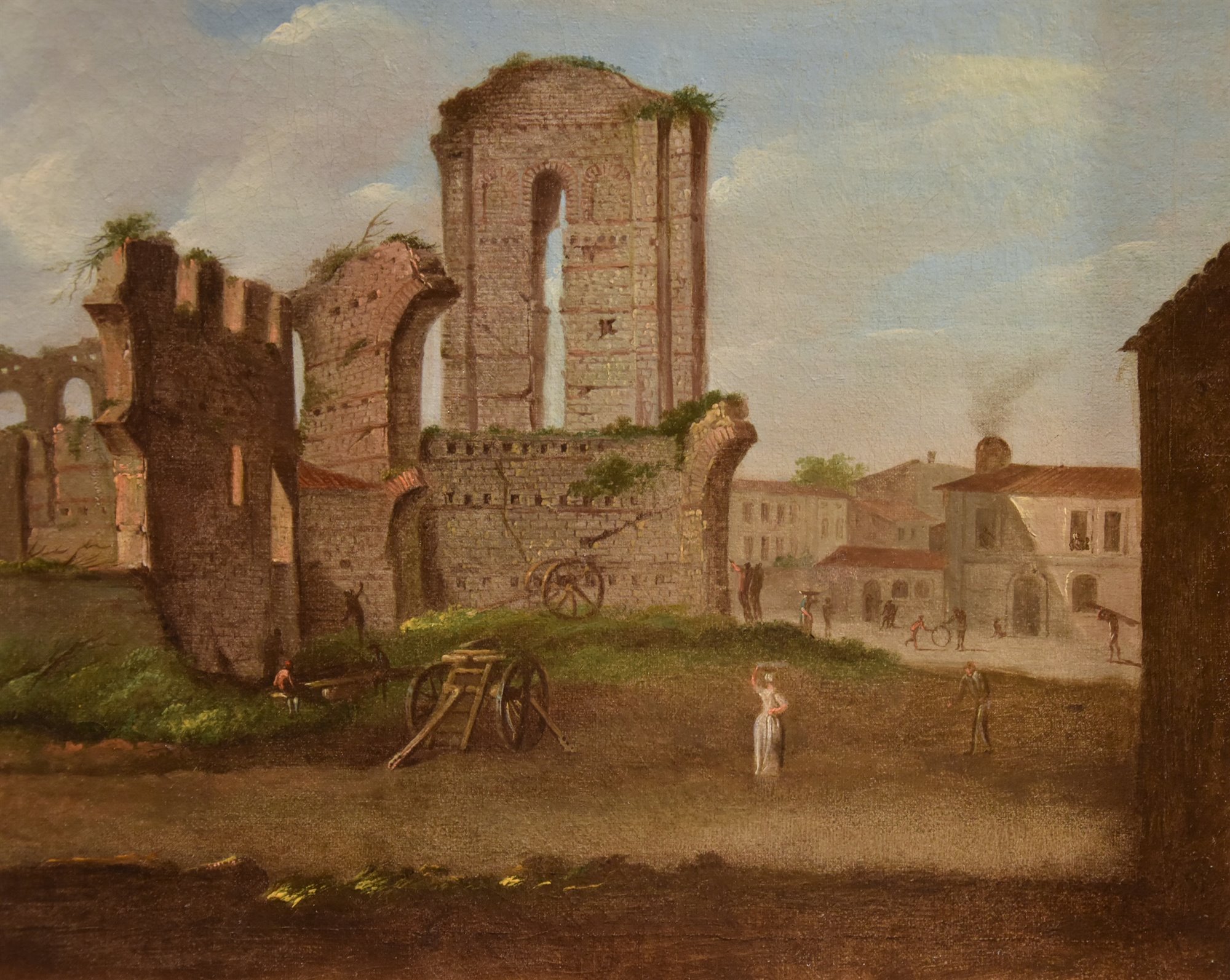 Capriccio con veduta del Foro Romano