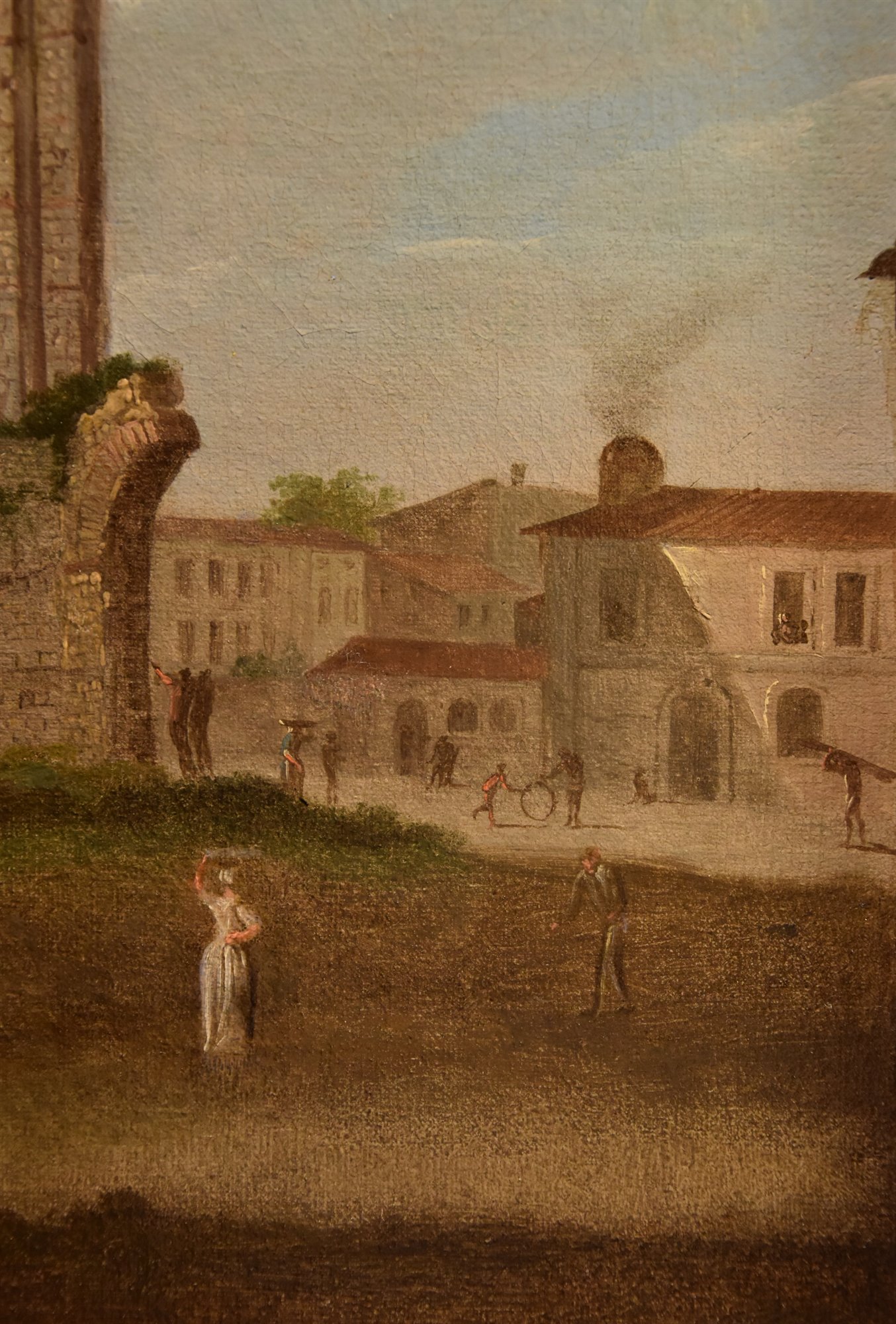 Capriccio con veduta del Foro Romano