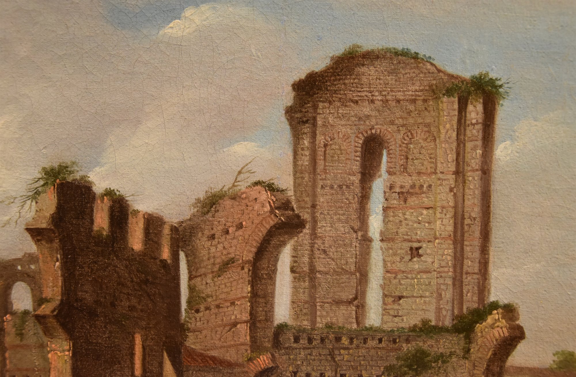 Capriccio con veduta del Foro Romano