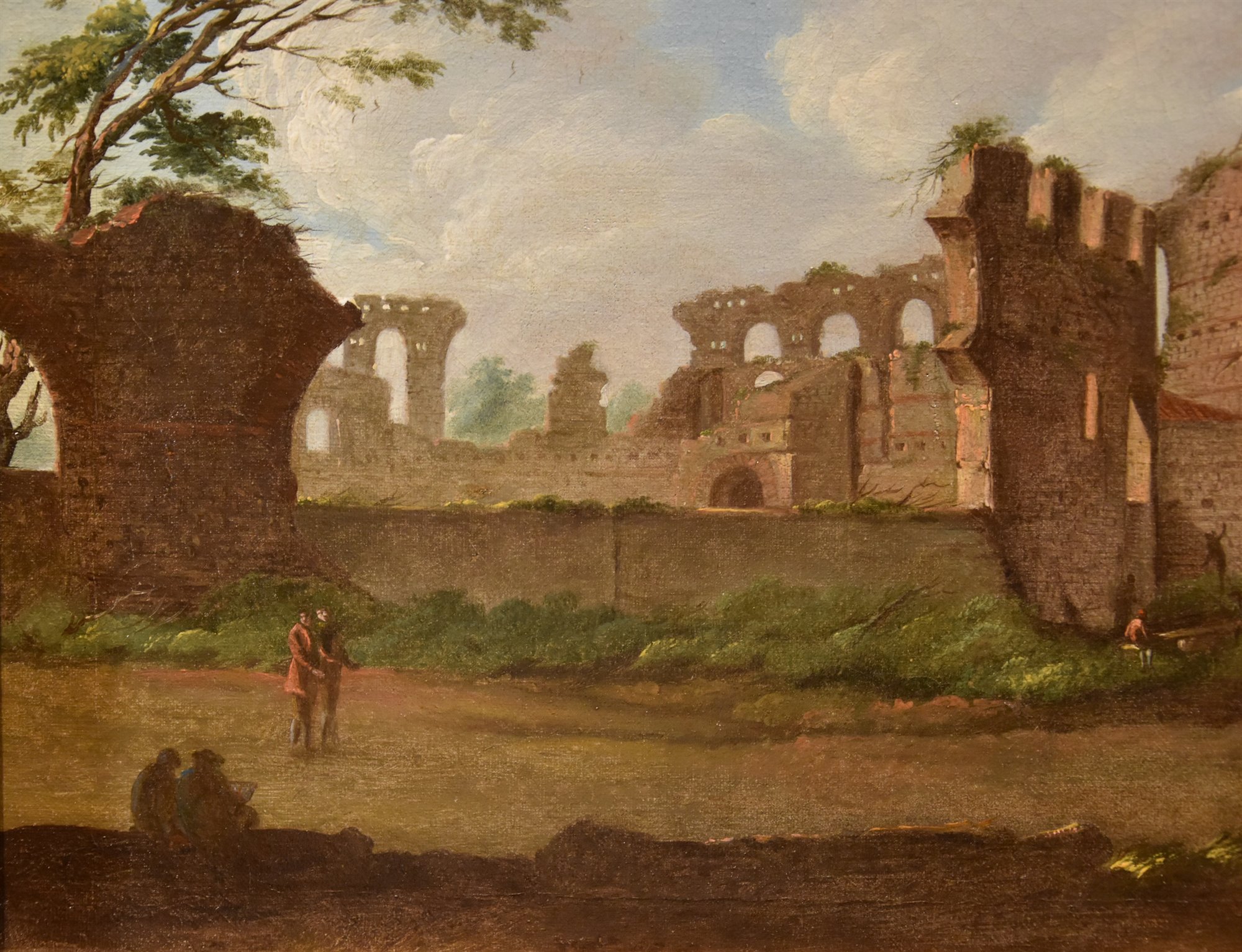 Capriccio con veduta del Foro Romano