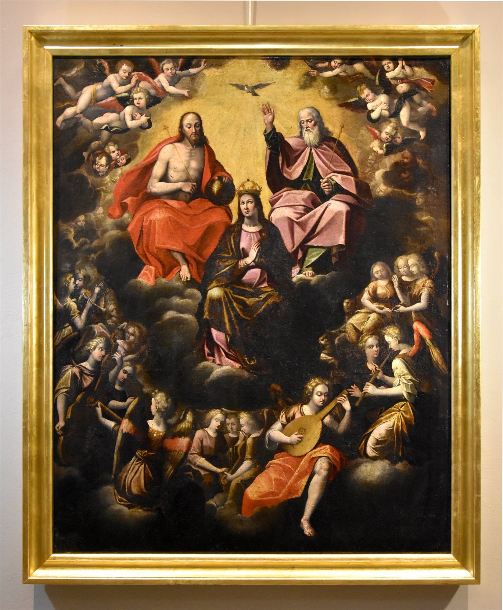 Assunzione della Vergine con la Trinità e angeli musicanti
