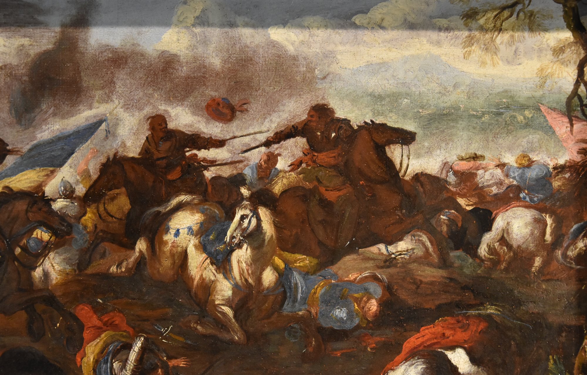 Battaglia tra cavallerie cristiana e turca