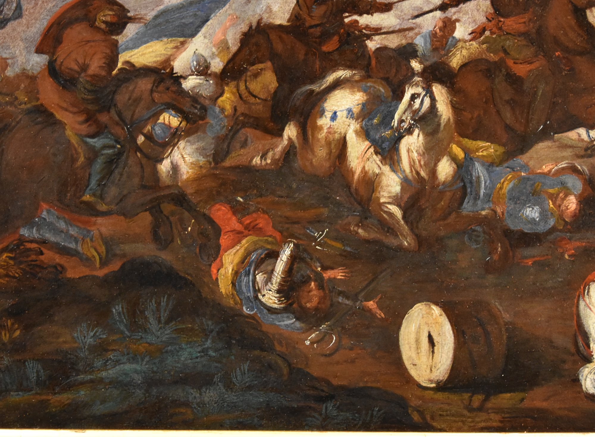 Battaglia tra cavallerie cristiana e turca