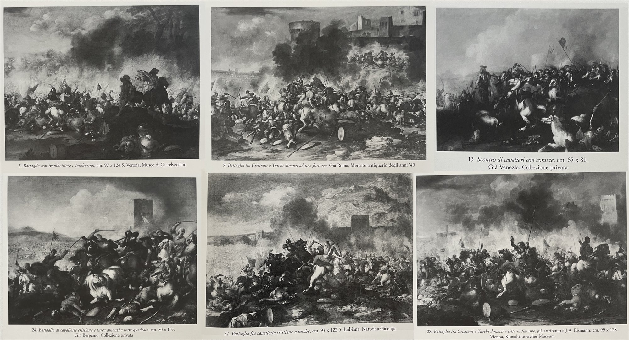 Battaglia tra cavallerie cristiana e turca