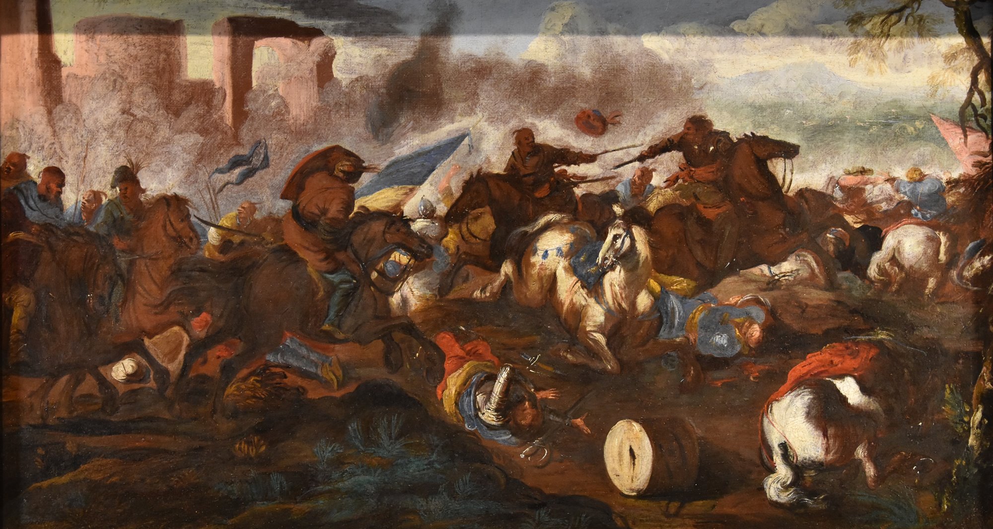 Battaglia tra cavallerie cristiana e turca