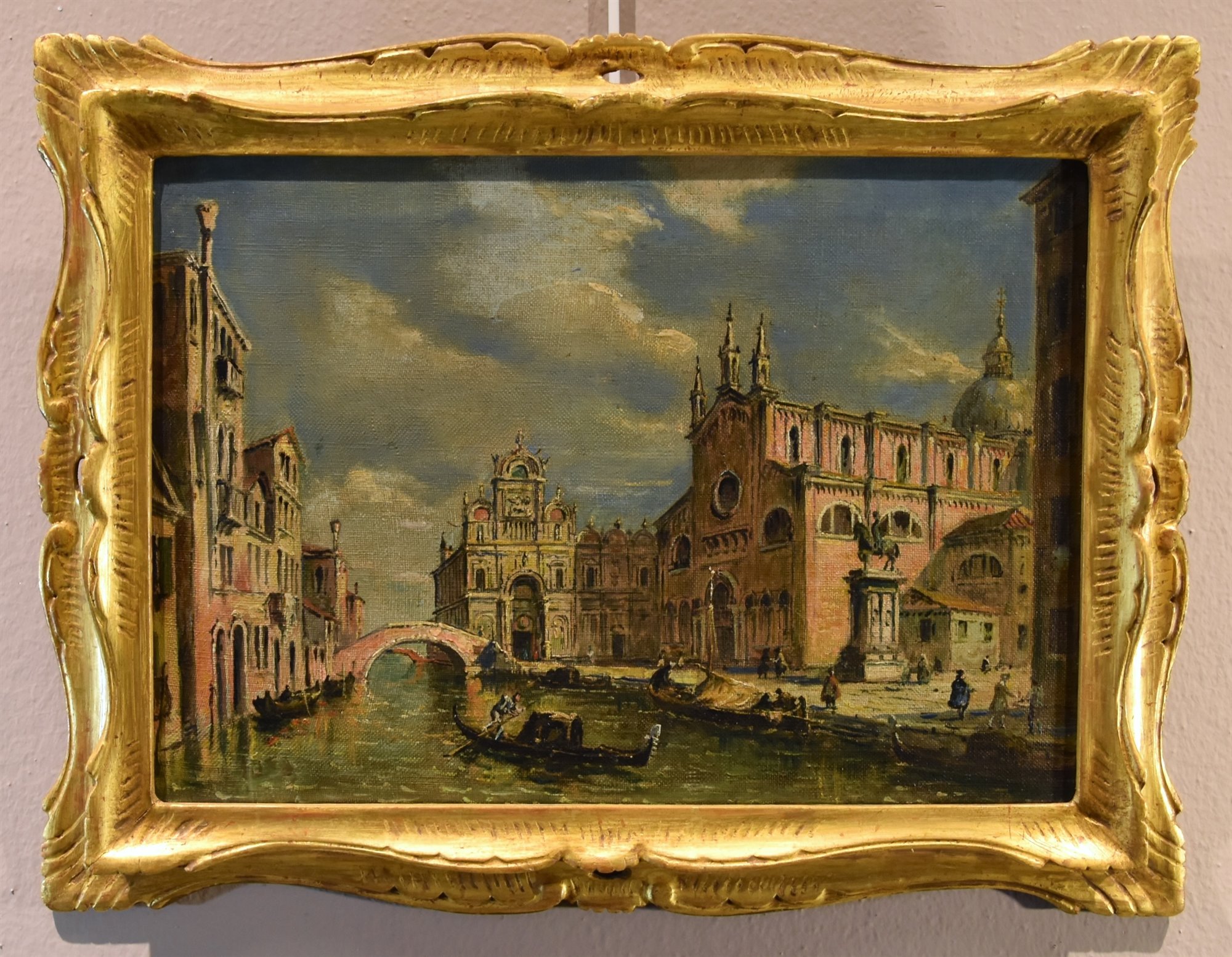 Coppia di vedute di Venezia
