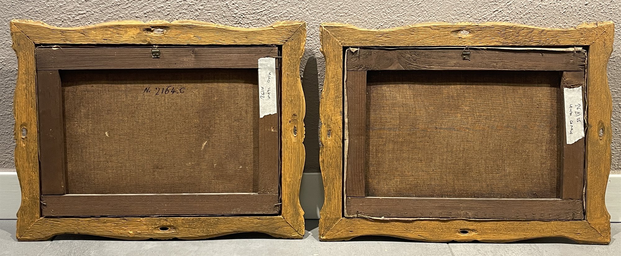 Coppia di vedute di Venezia