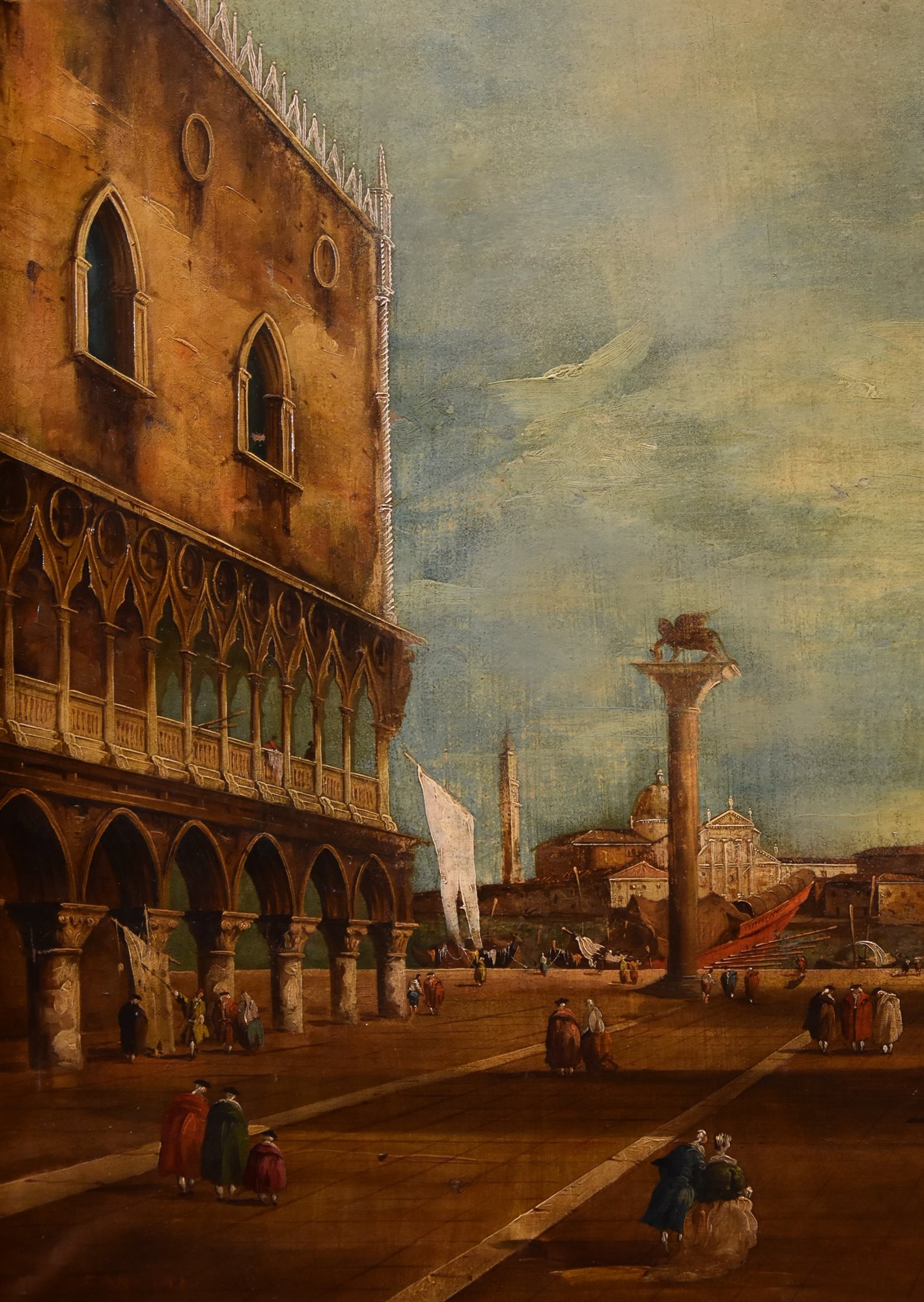 Piazzetta di San Marco verso il Bacino e San Giorgio Maggiore a Venezia