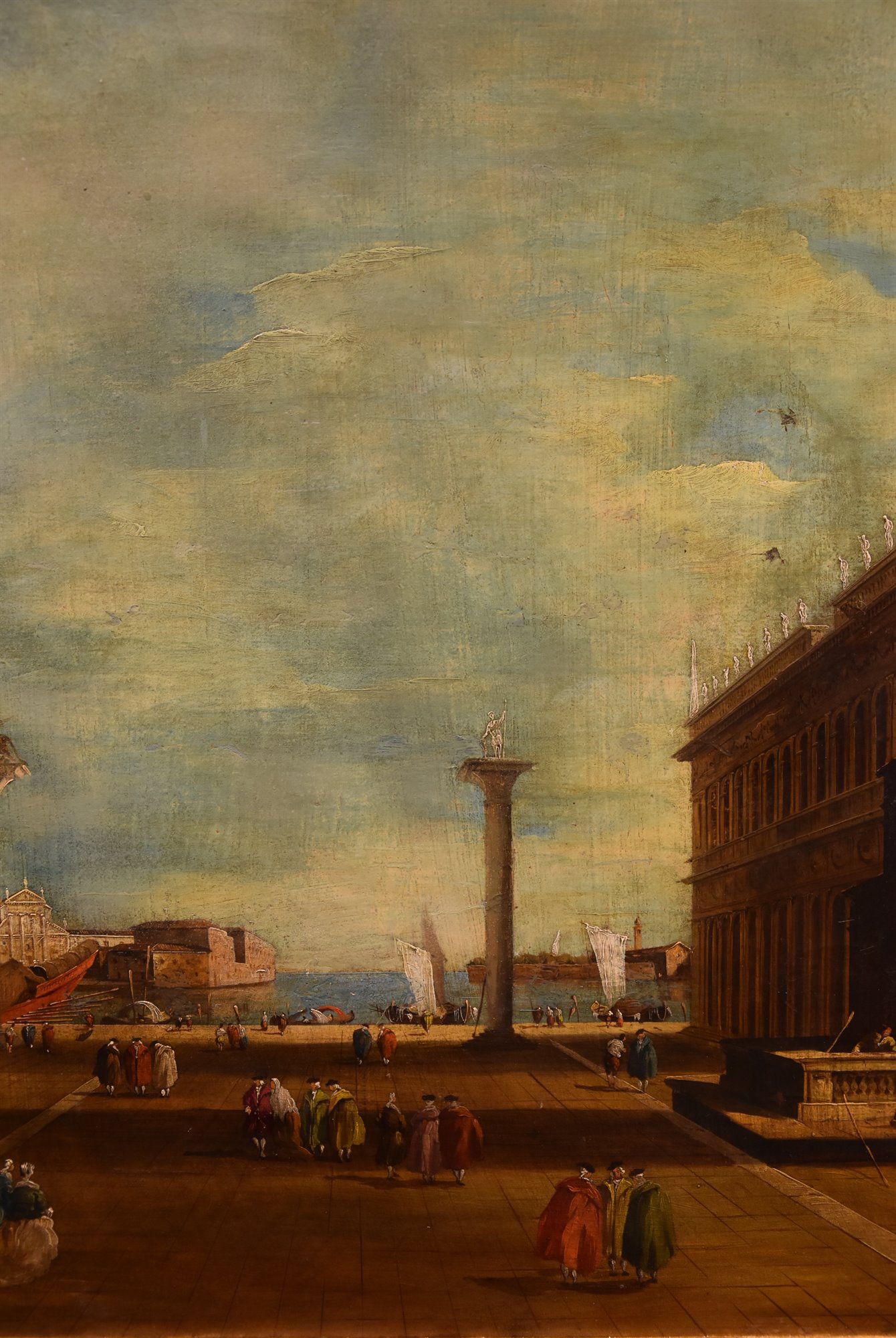 Piazzetta di San Marco verso il Bacino e San Giorgio Maggiore a Venezia