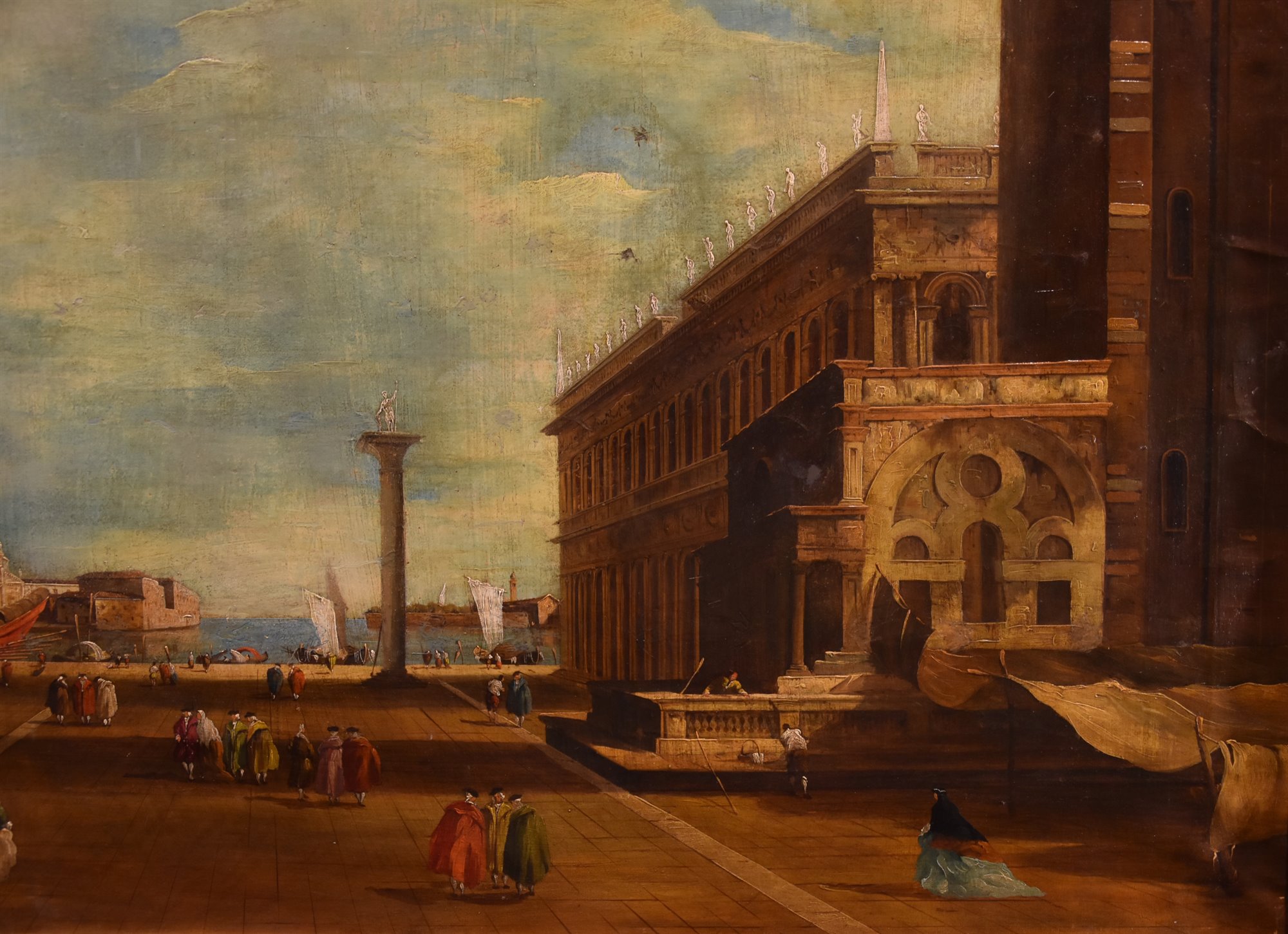 Piazzetta di San Marco verso il Bacino e San Giorgio Maggiore a Venezia