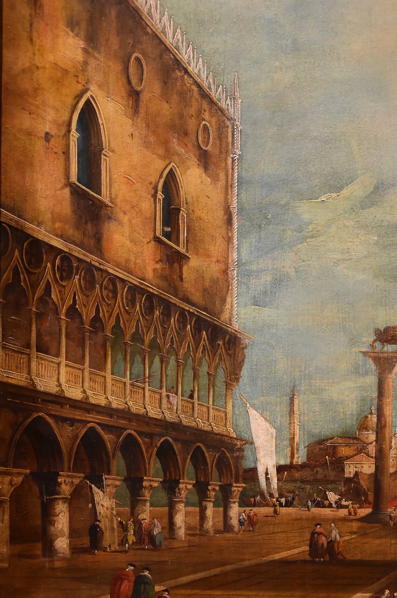 Piazzetta di San Marco verso il Bacino e San Giorgio Maggiore a Venezia