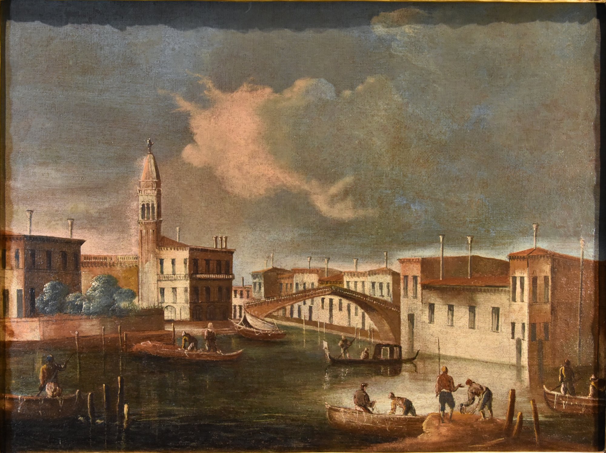 Veduta di Venezia con la Chiesa di S. Geremia e il Ponte delle Guglie