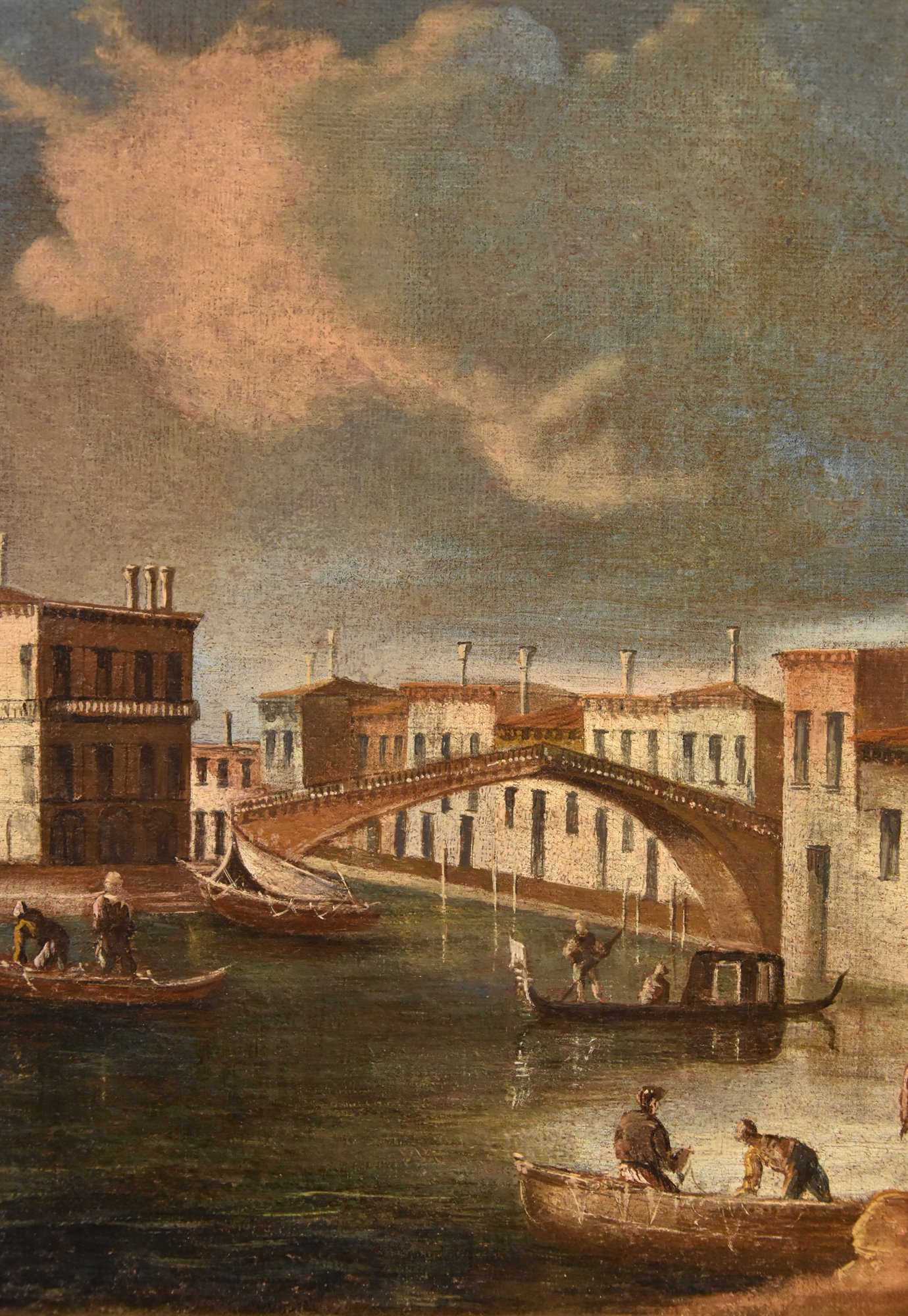 Veduta di Venezia con la Chiesa di S. Geremia e il Ponte delle Guglie