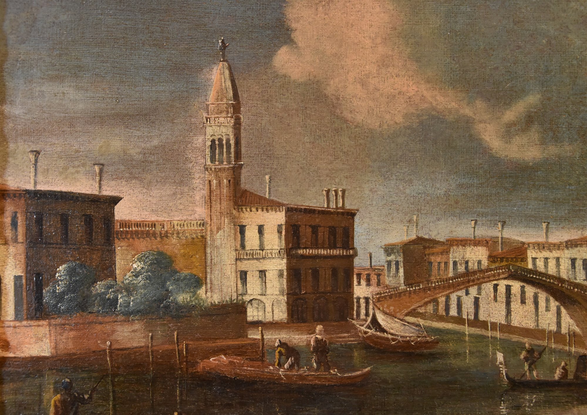Veduta di Venezia con la Chiesa di S. Geremia e il Ponte delle Guglie