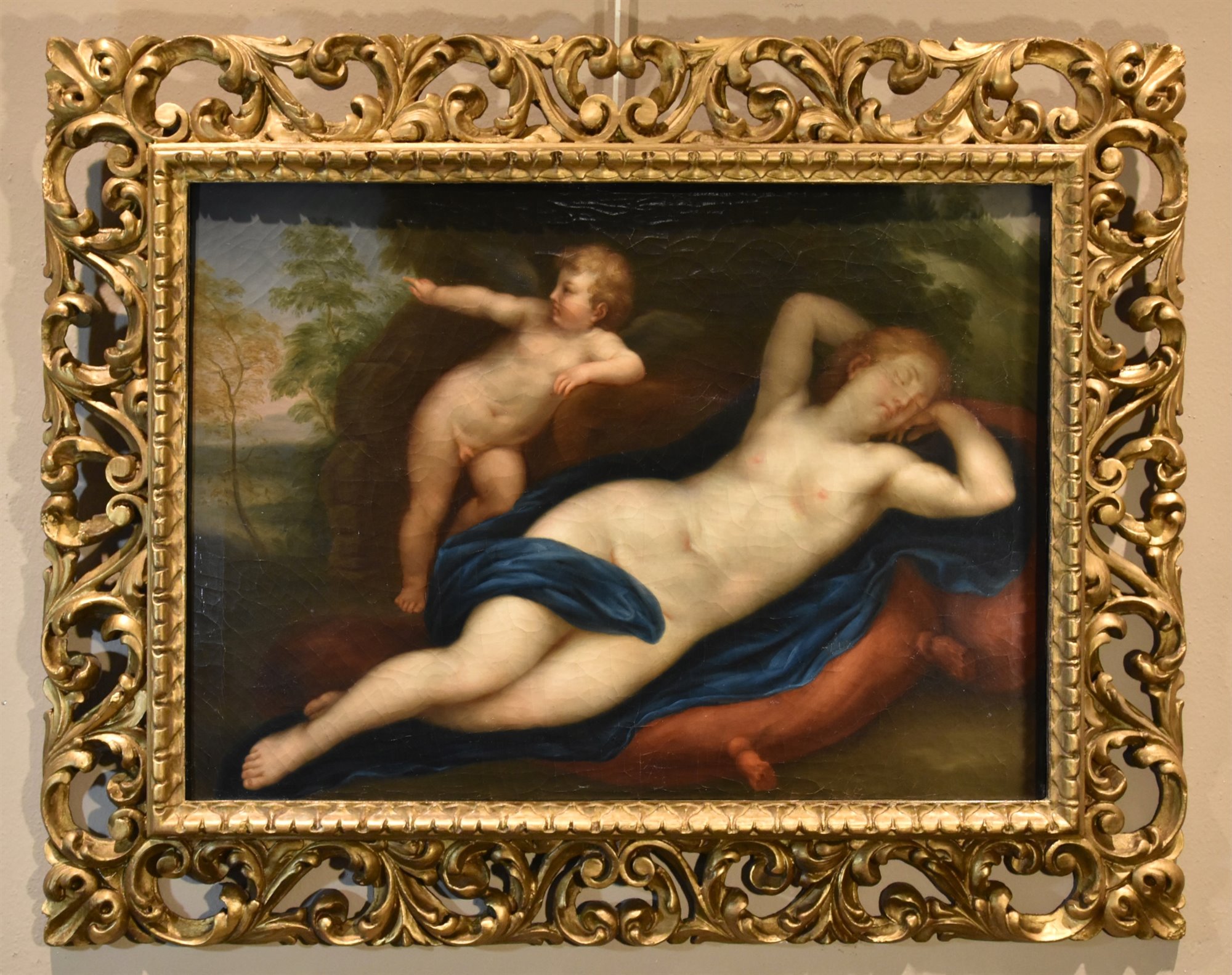Venere dormiente con Cupido