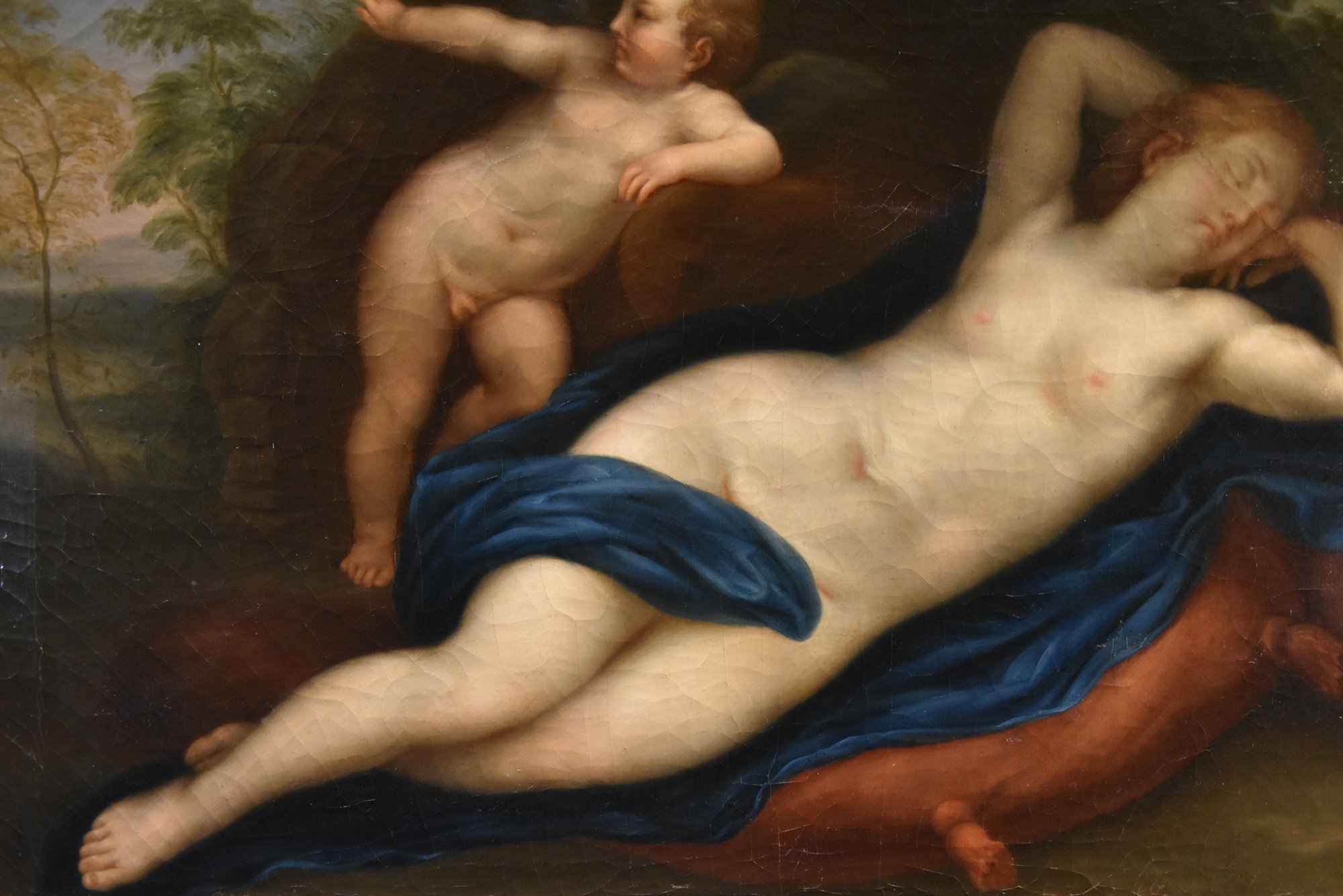 Venere dormiente con Cupido