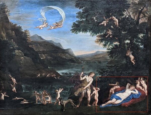Venere dormiente con Cupido