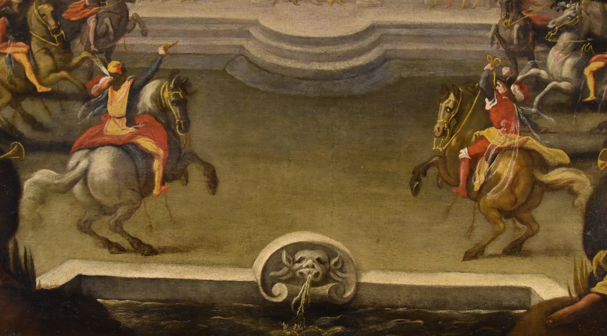 Giardino rinascimentale con festa cavalleresca