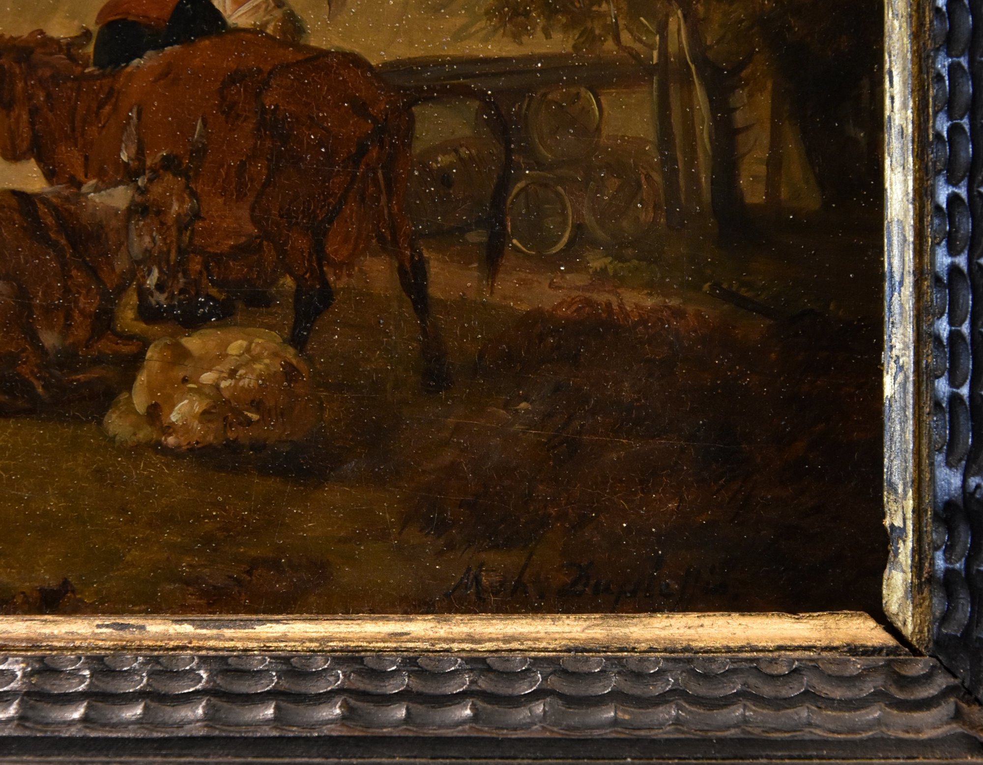 Paesaggi con cavalieri e tenda da campo