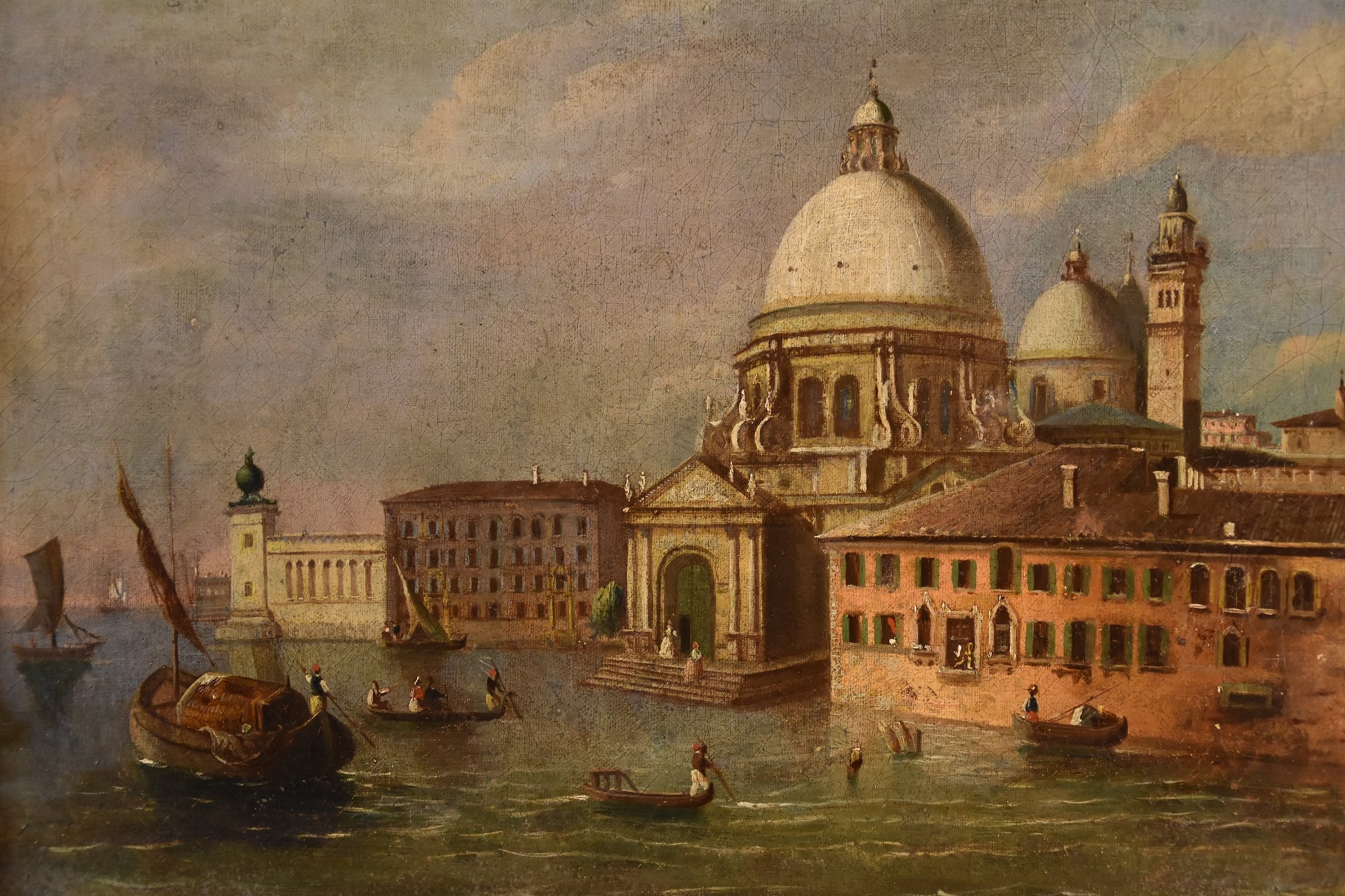 Veduta di Venezia con la Basilica della Salute e la Punta della Dogana