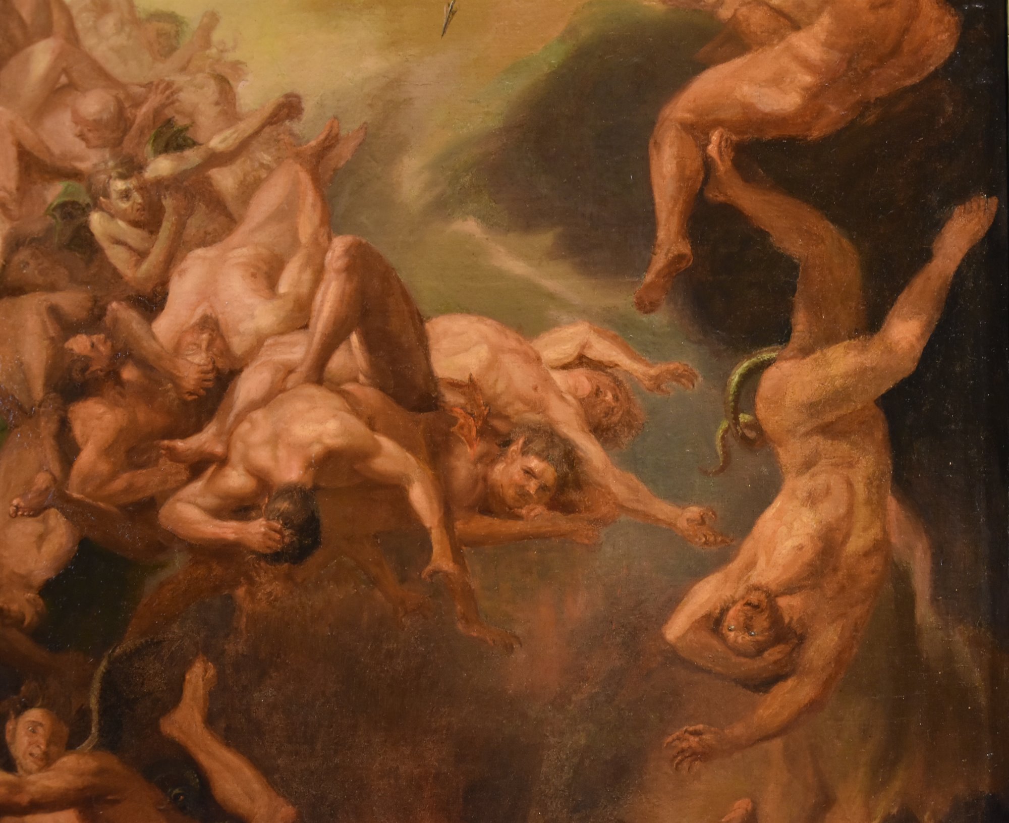 San Michele Arcangelo scaccia gli angeli ribelli dal paradiso