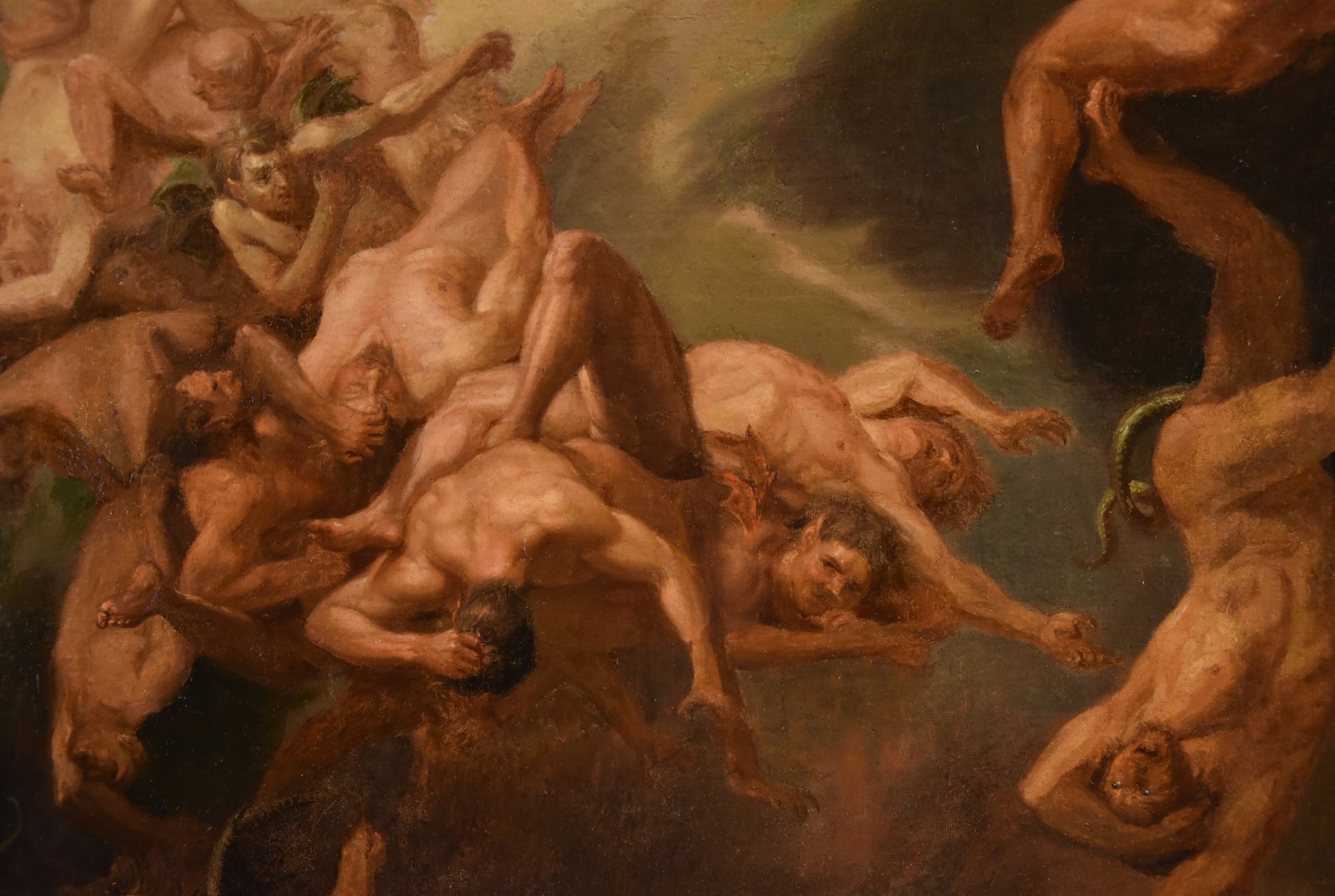 San Michele Arcangelo scaccia gli angeli ribelli dal paradiso