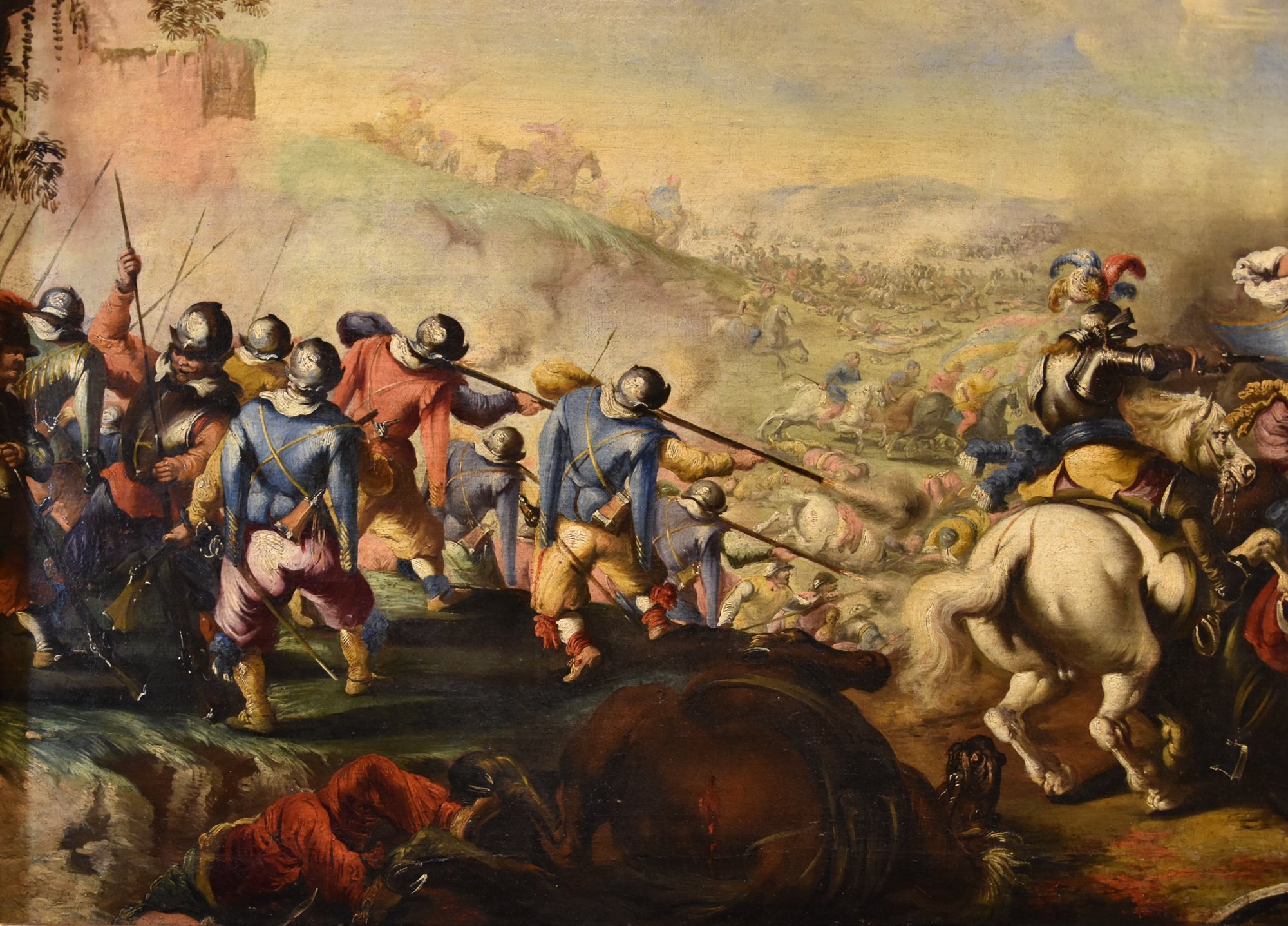 Battaglia tra cavallerie cristiana e turca