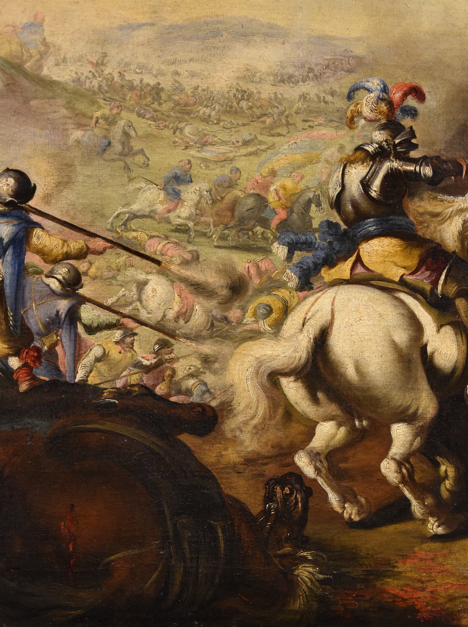 Battaglia tra cavallerie cristiana e turca