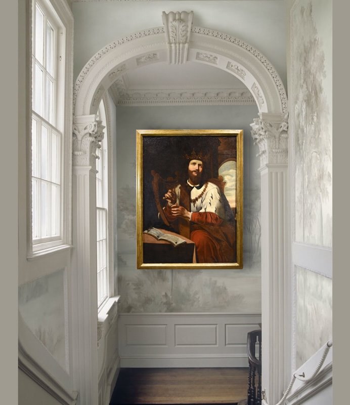 Re Davide suona l’arpa