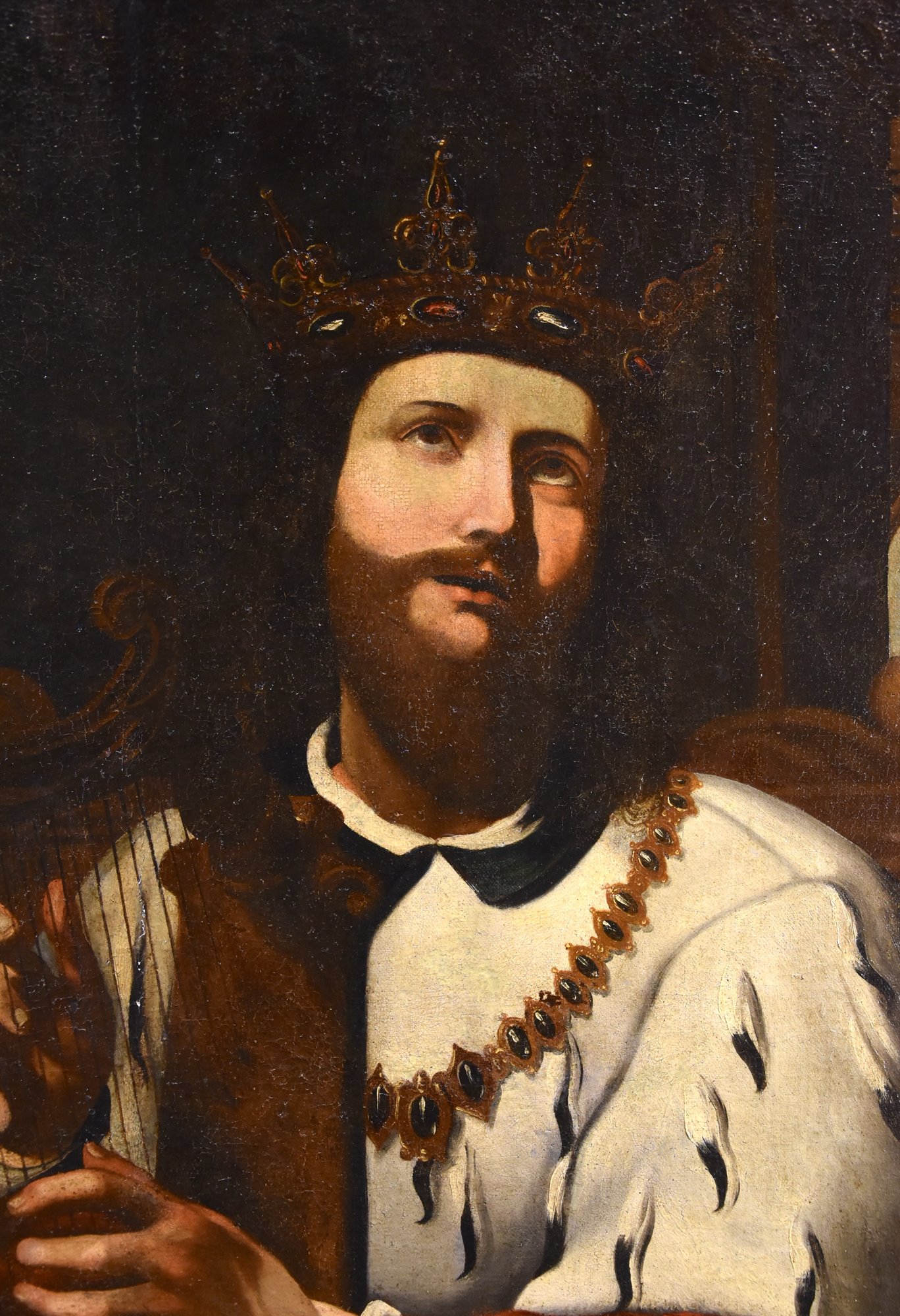 Re Davide suona l’arpa