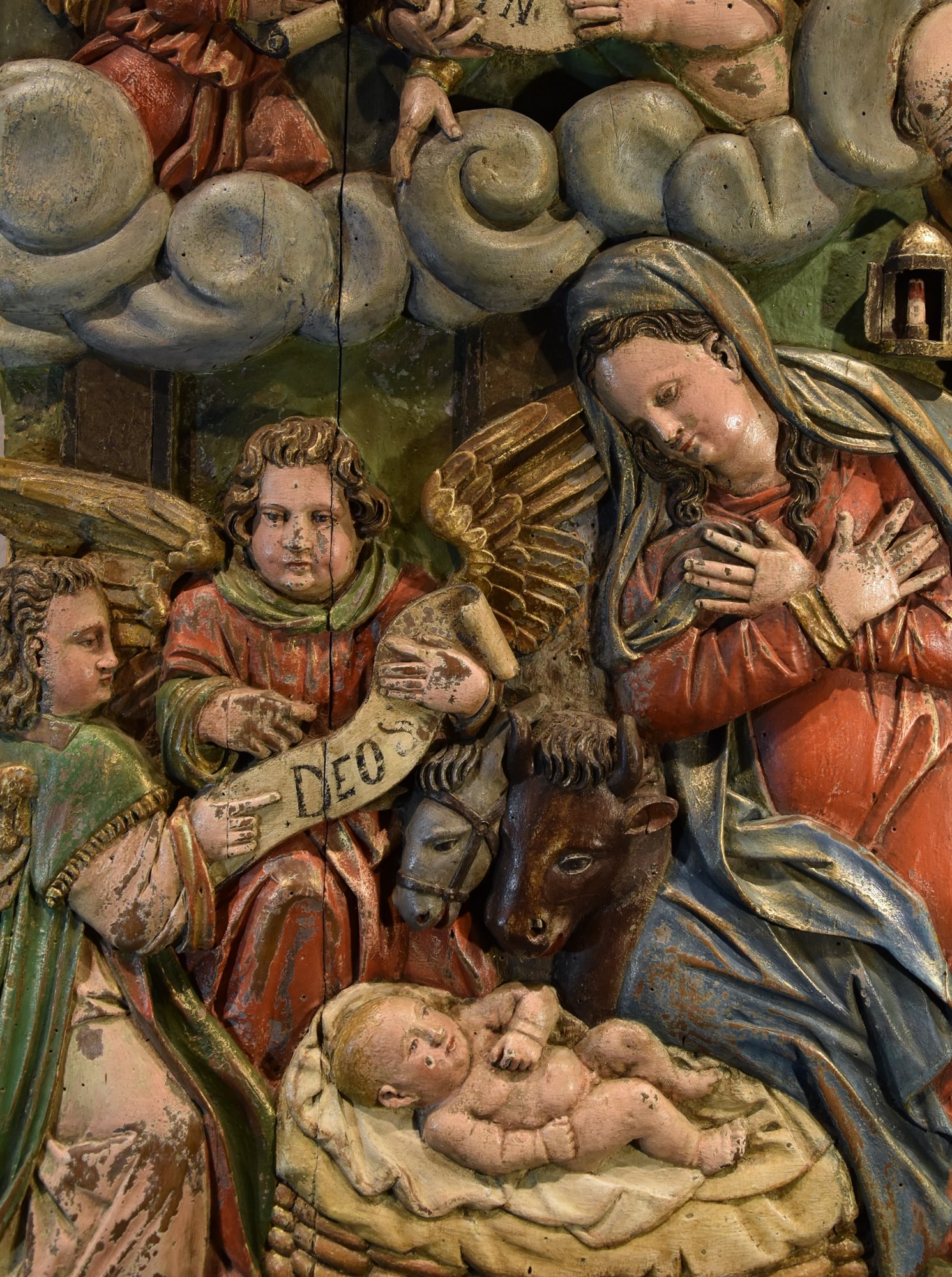 Scultura ad altorilievo raffigurante la Natività