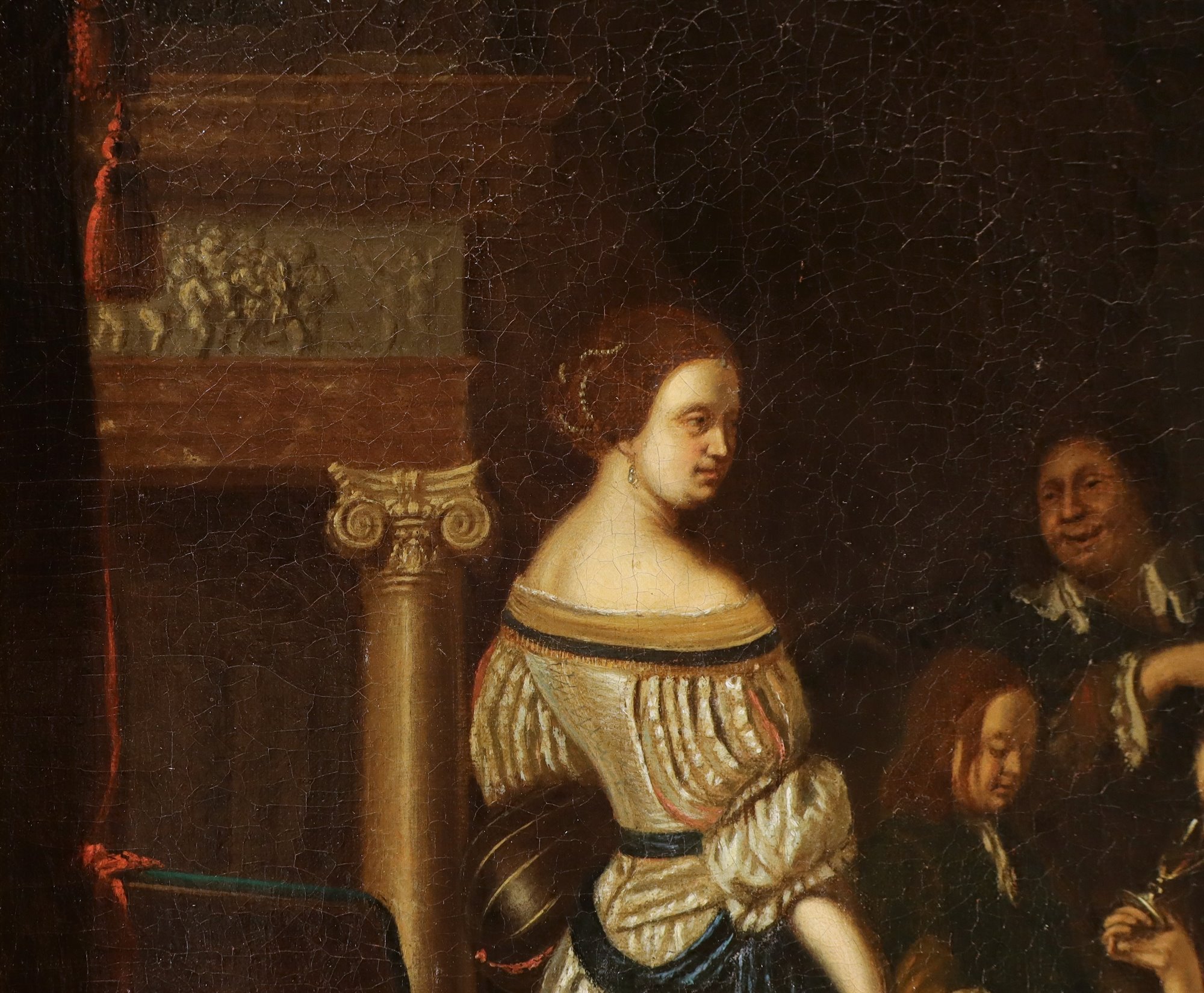 Elegante compagnia in un interno