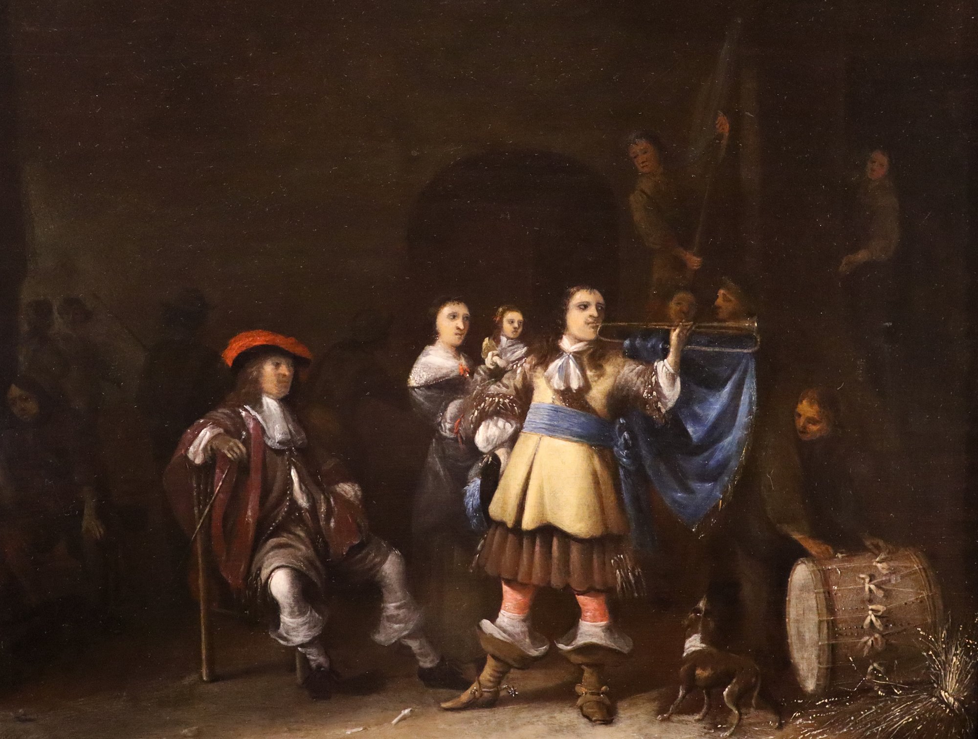 Corpo di guardia con trombettiere