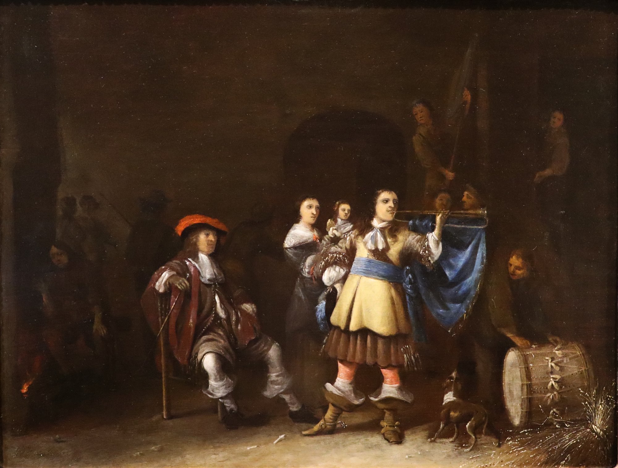 Corpo di guardia con trombettiere