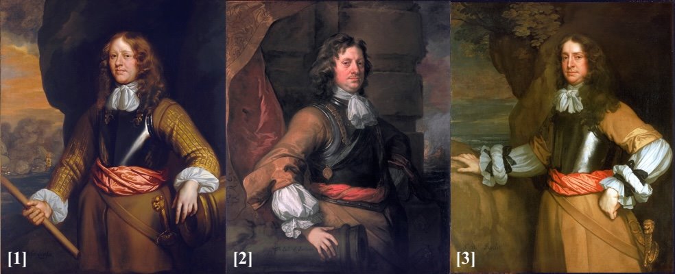 Ritratto di ammiraglio della marina inglese