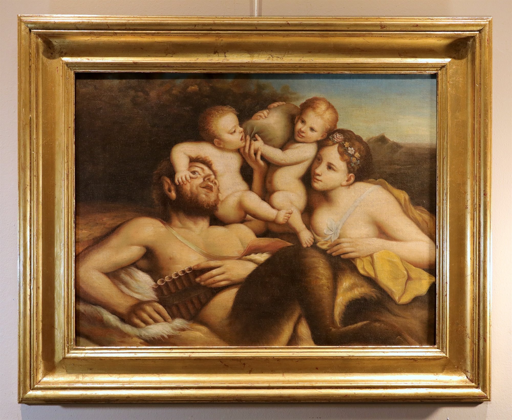 Fauno, Ninfa e due putti