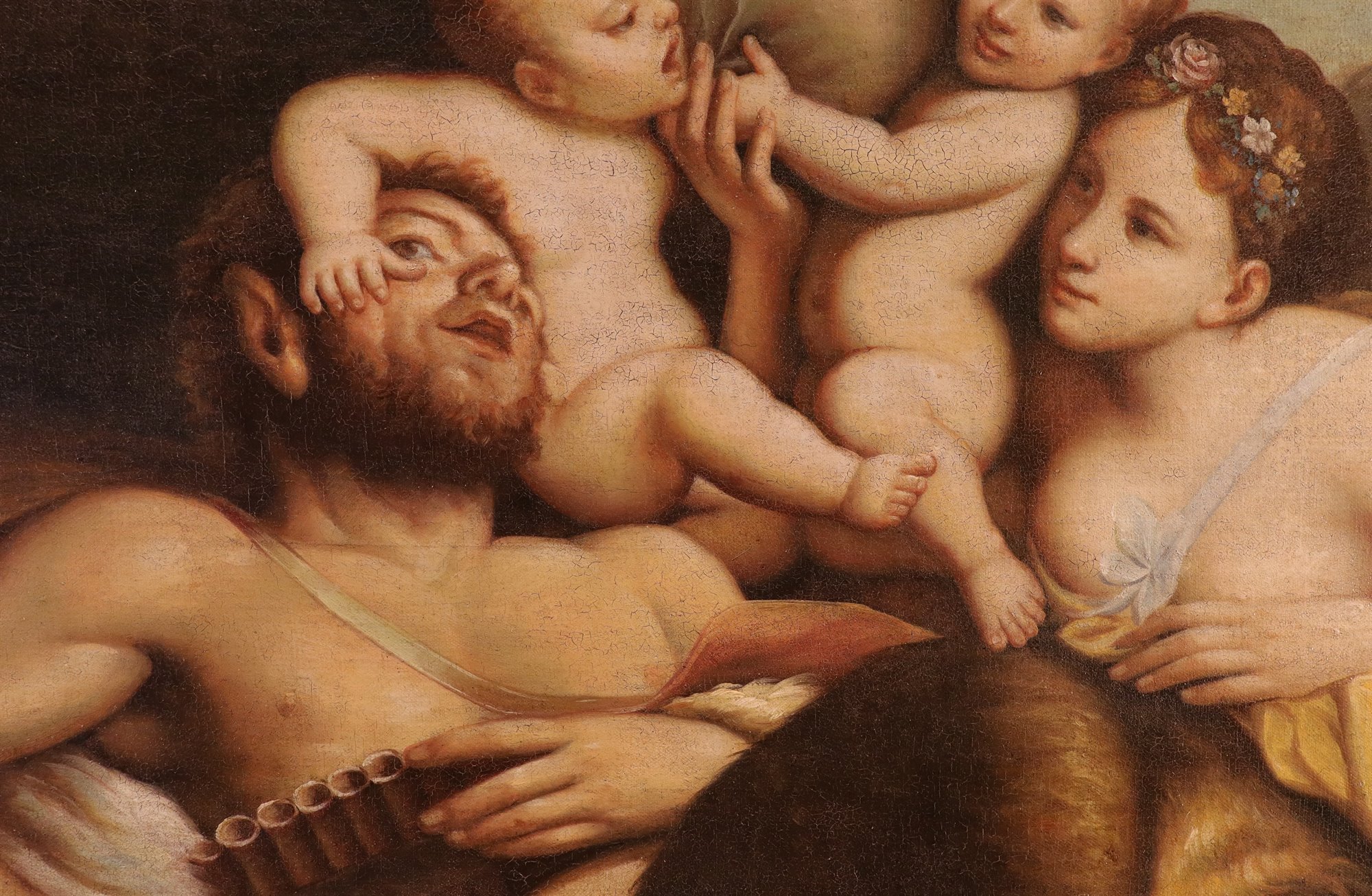 Fauno, Ninfa e due putti