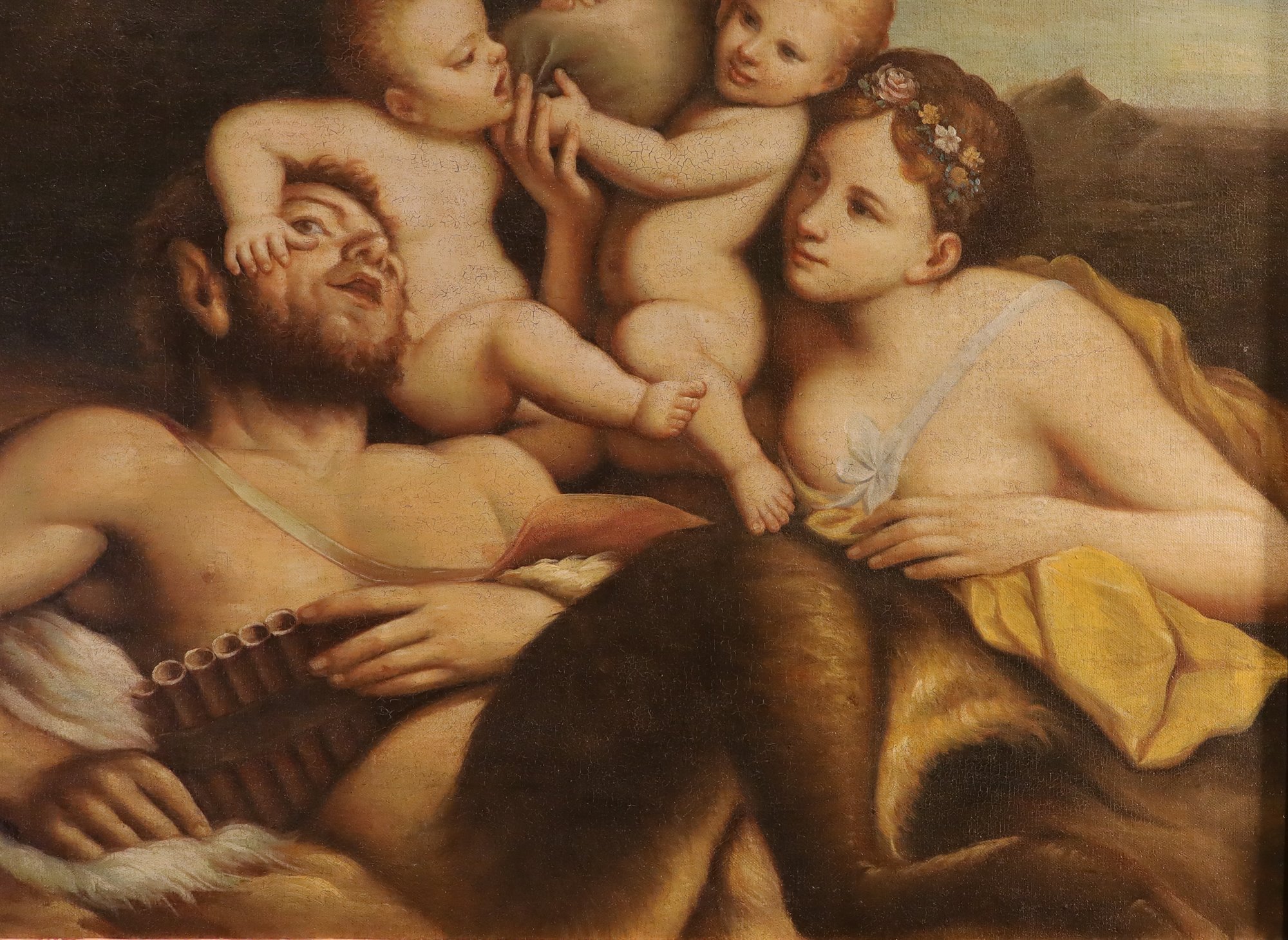 Fauno, Ninfa e due putti