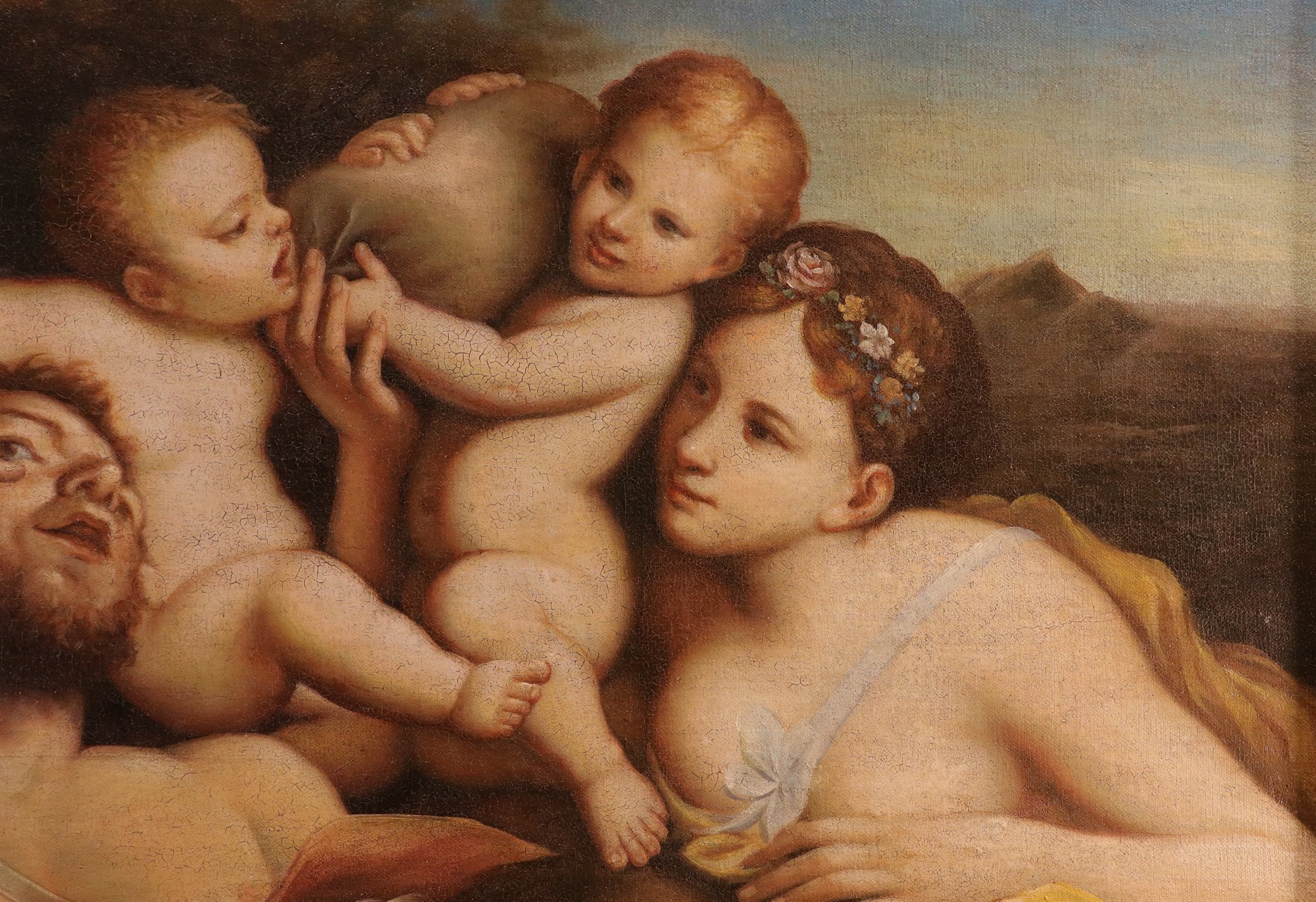 Fauno, Ninfa e due putti