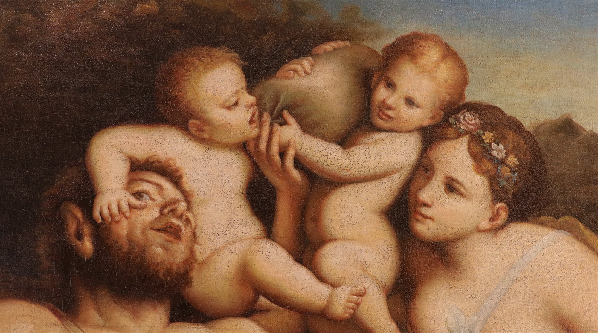 Fauno, Ninfa e due putti